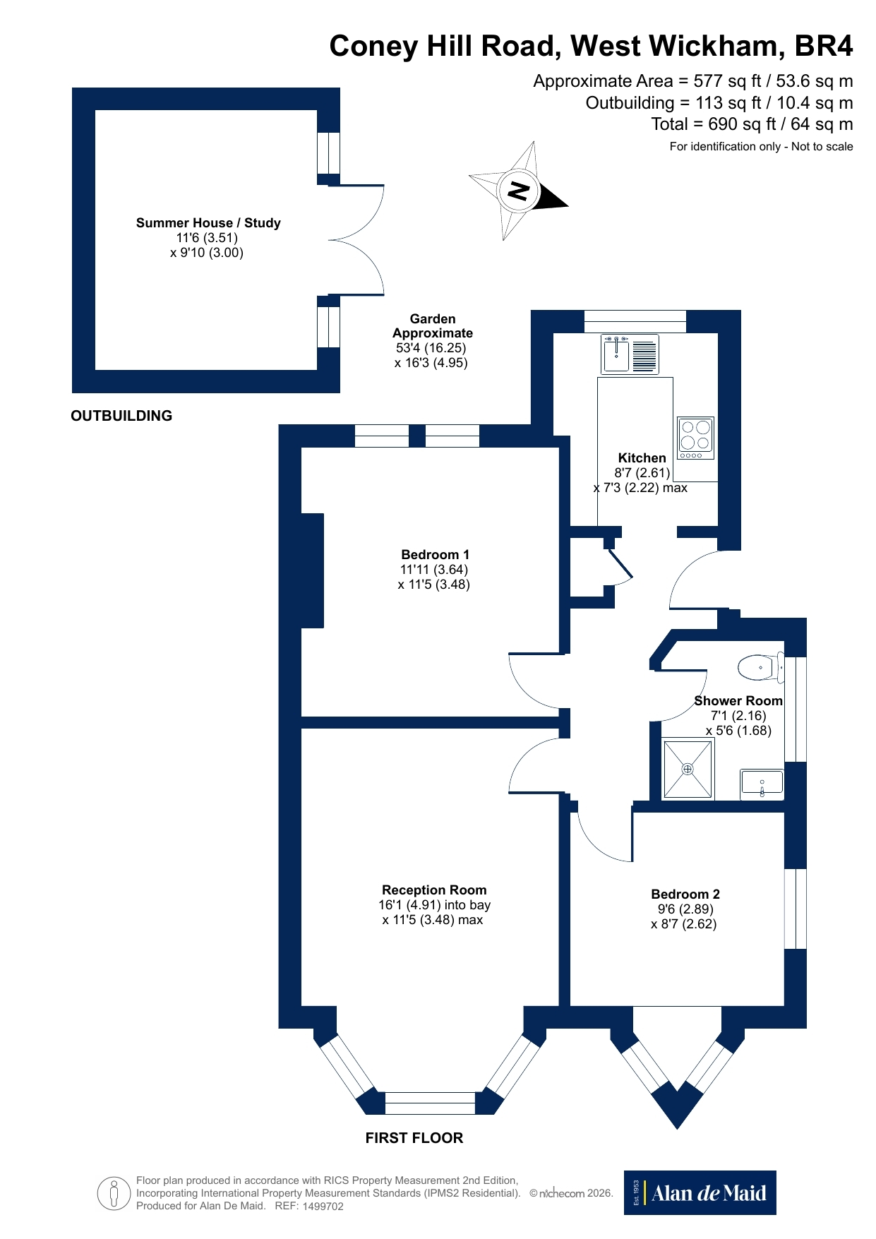 52, Coney Hill Road, West Wickham floorplan