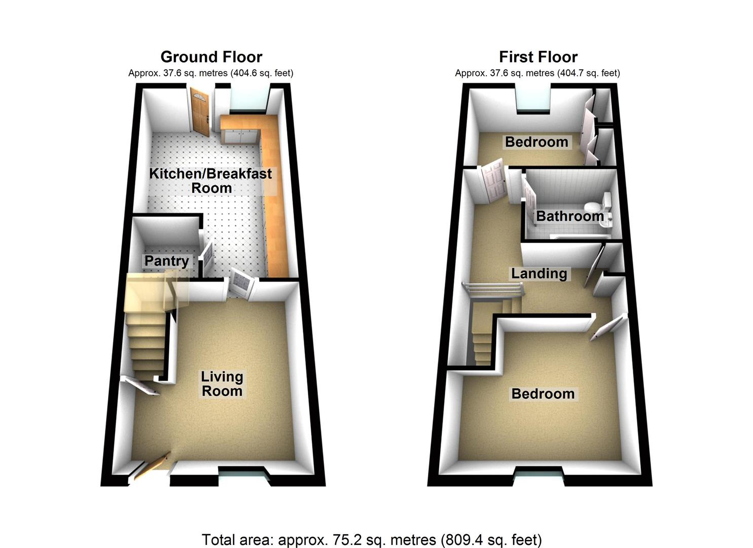 2 Bedrooms  for sale in The Wall, Mark, Highbridge TA9