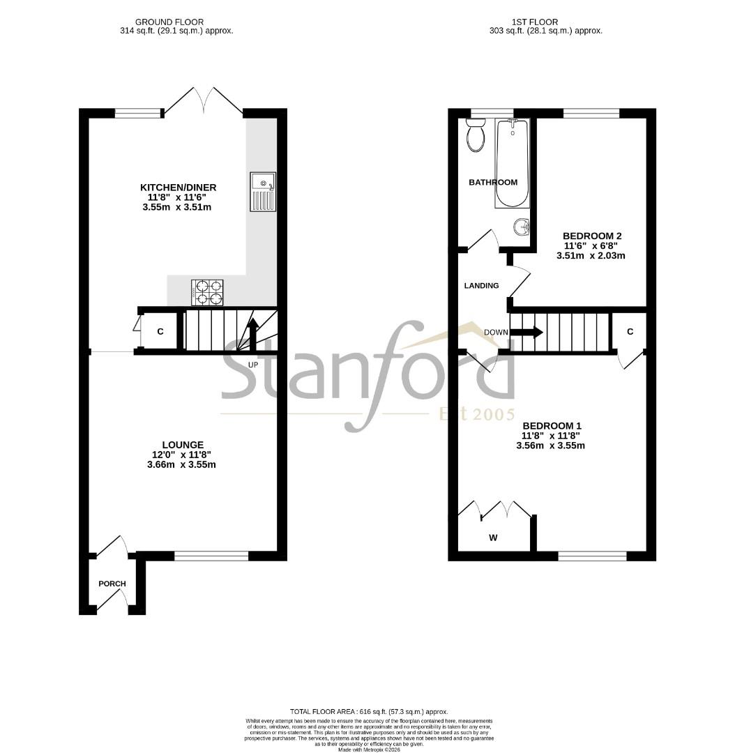 12, Lynn Close, Southampton floorplan