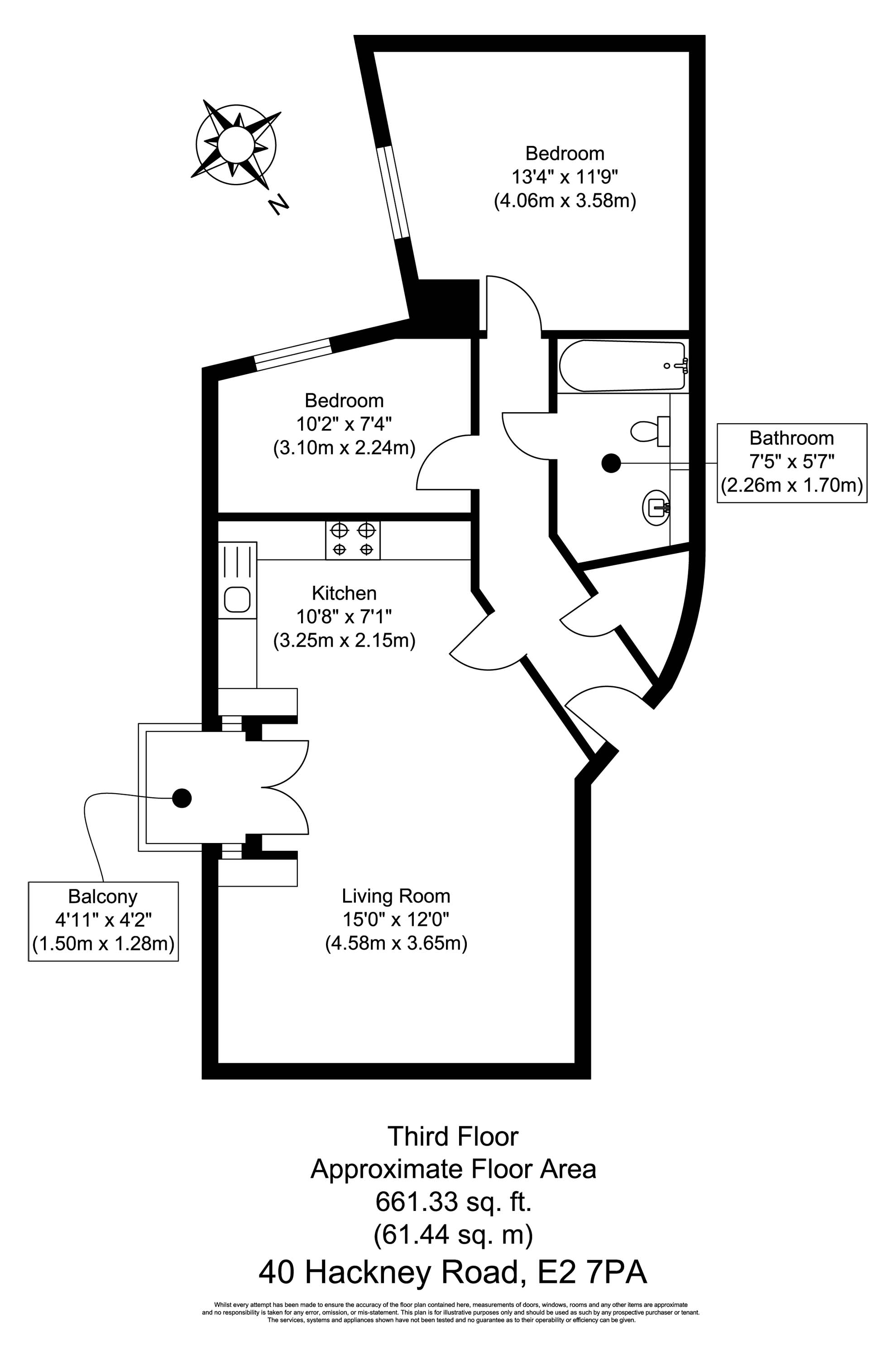 2 Bedrooms Flat to rent in Hackney Road, London E2