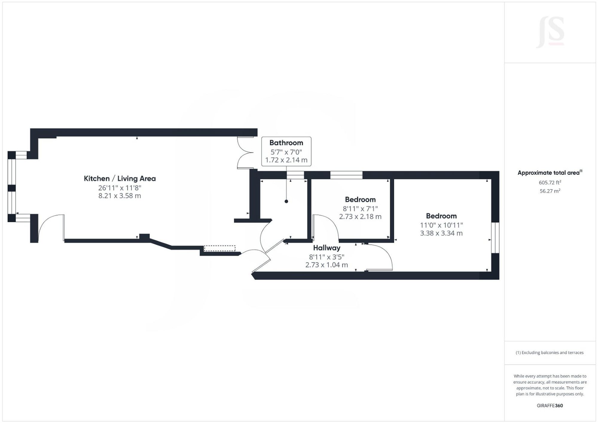 Ground Floor Flat, 129 Tarring Road, Worthing, Worthing floorplan