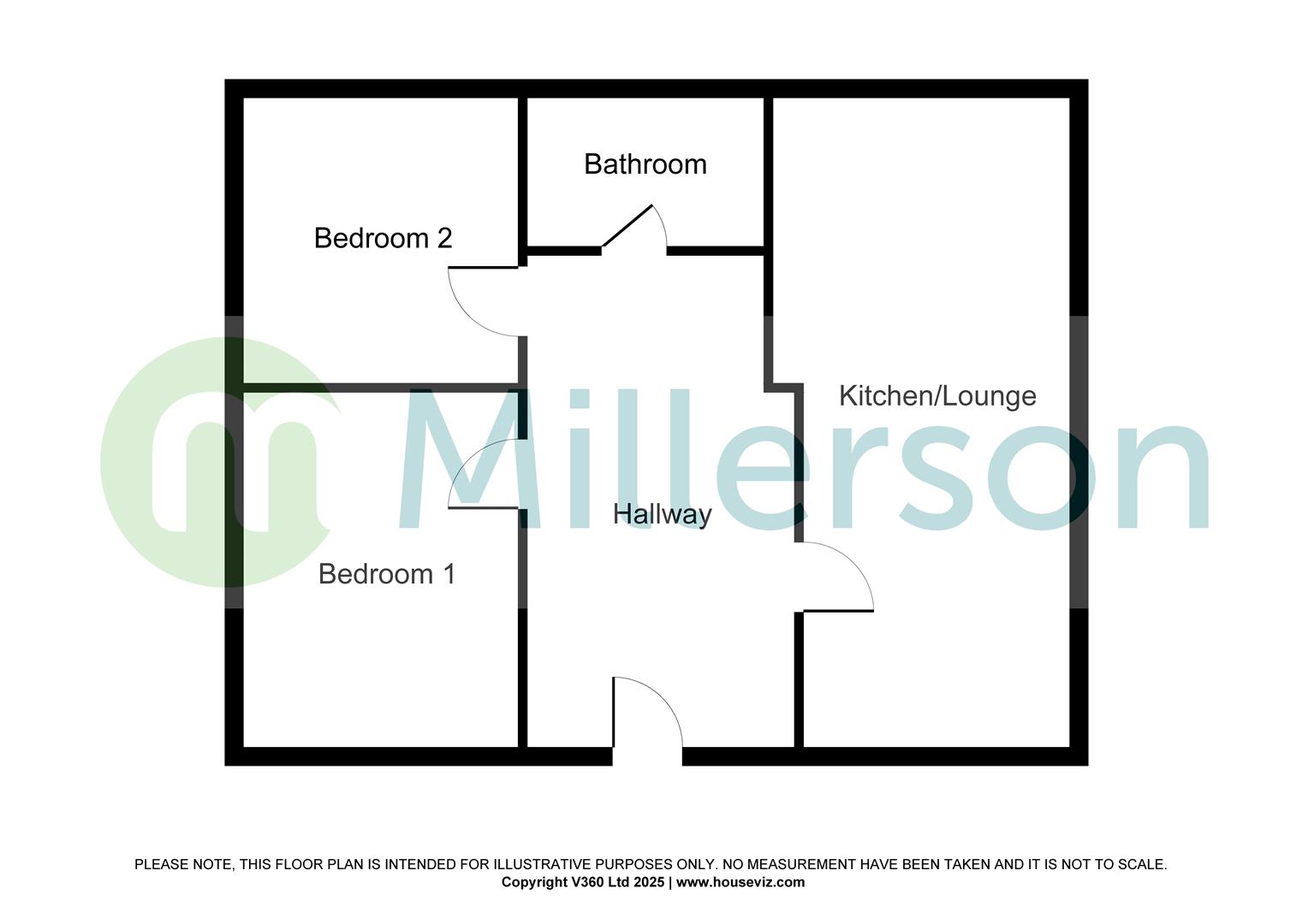Flat 2, 19, Green Lane, Redruth floorplan