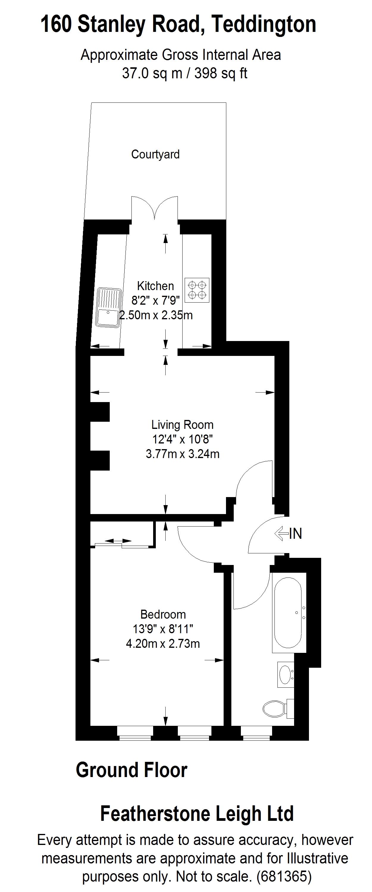 Flat C, 160, Stanley Road, Middlesex floorplan