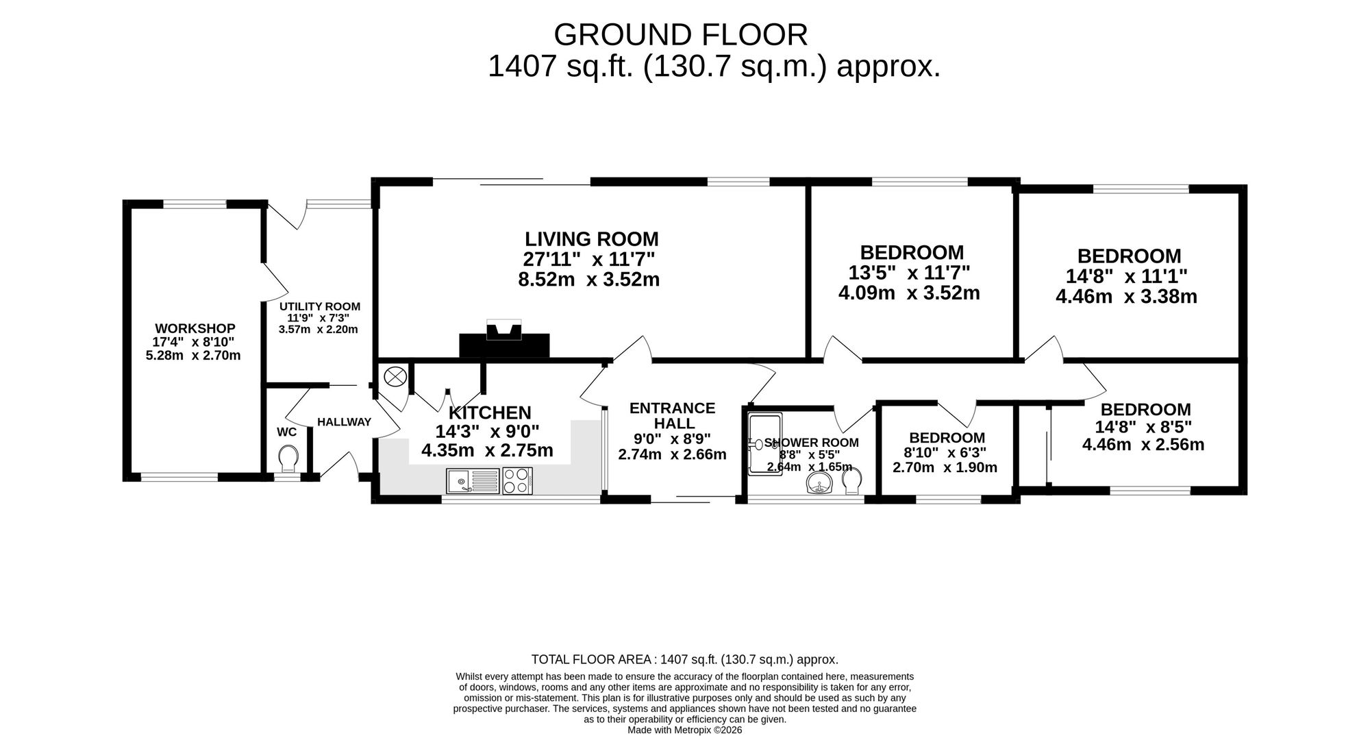 13 Roscarrack Close, Falmouth floorplan