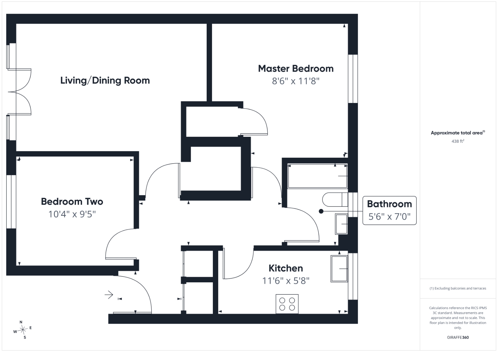 Flat 11, Noble Court,, Mill Street, Slough floorplan