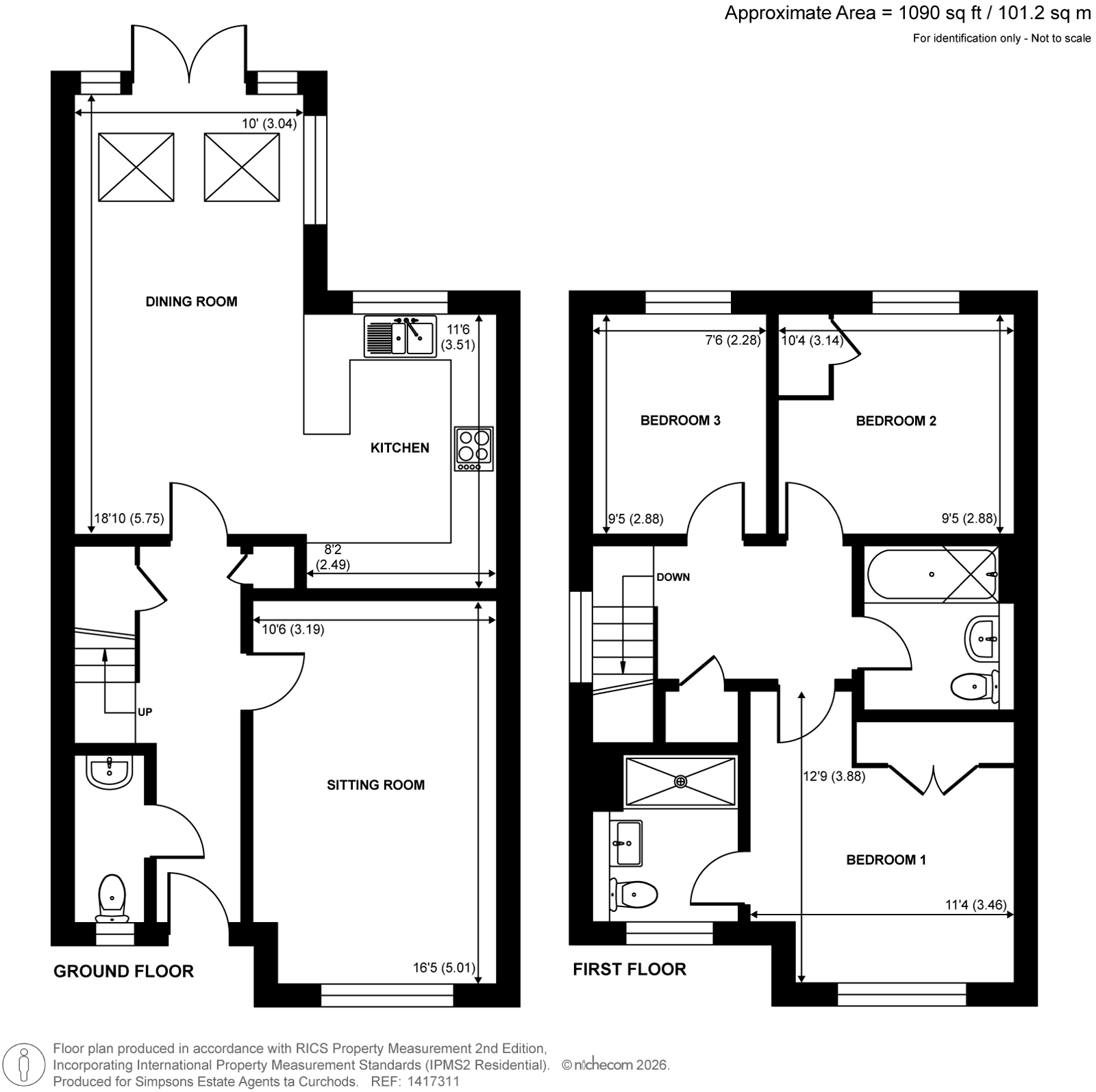 57, Botleys Road, Ottershaw floorplan