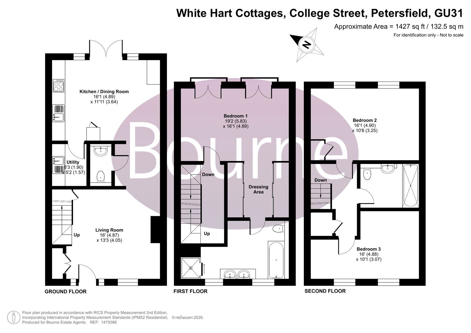 3 White Hart Cottages,, College Street, Petersfield floorplan