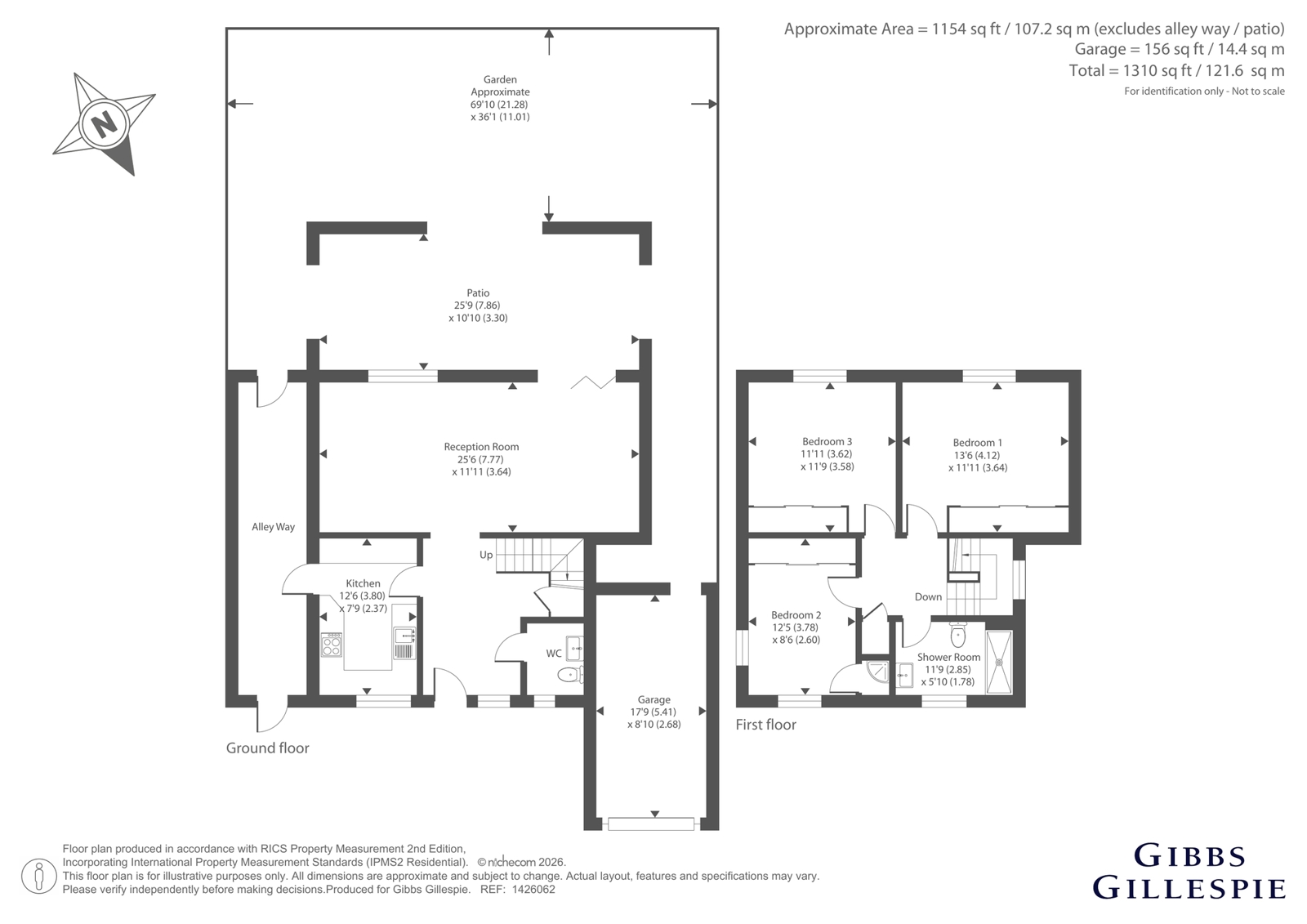67, Ashbourne Road, London floorplan
