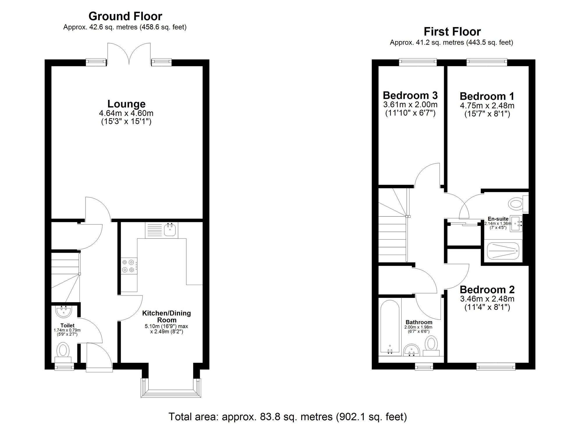 56 Larch Way, Bury St. Edmunds floorplan