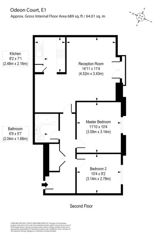 2 Bedrooms Flat to rent in Odeon Court, 5 Chicksand Street, London E1