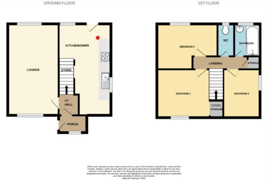 47 Haldane Crescent, Bolsover, Chesterfield floorplan
