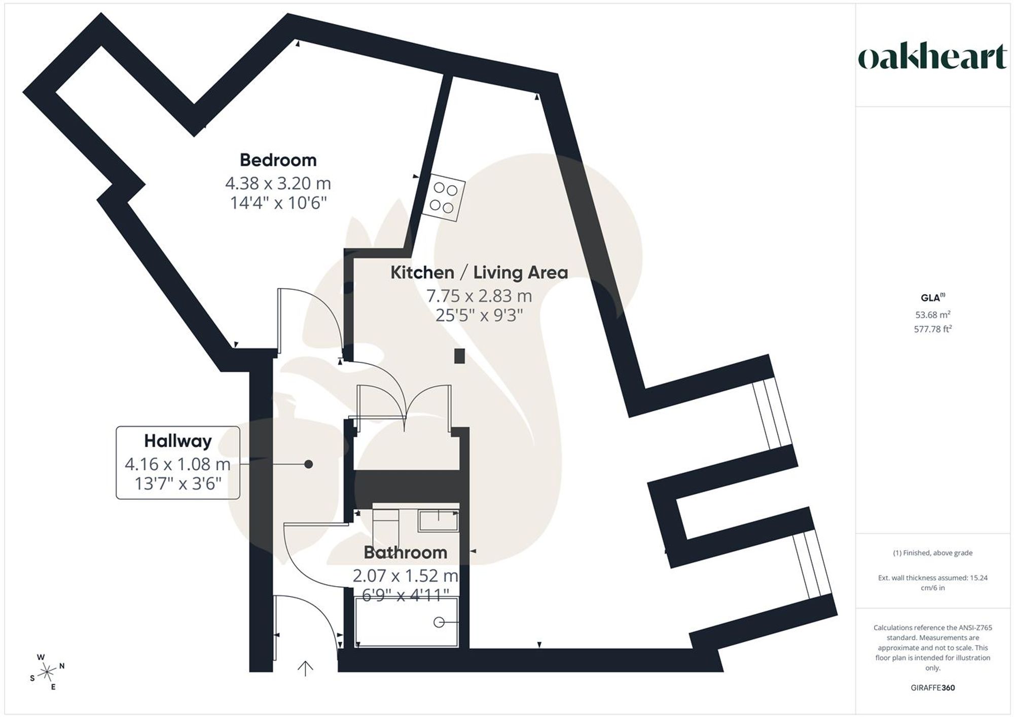 Flat 13, The Land Mark 44-46 Crouch Street, Colchester floorplan