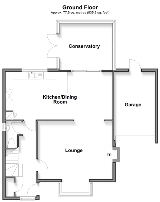 Rectory Close, Ashington floorplan