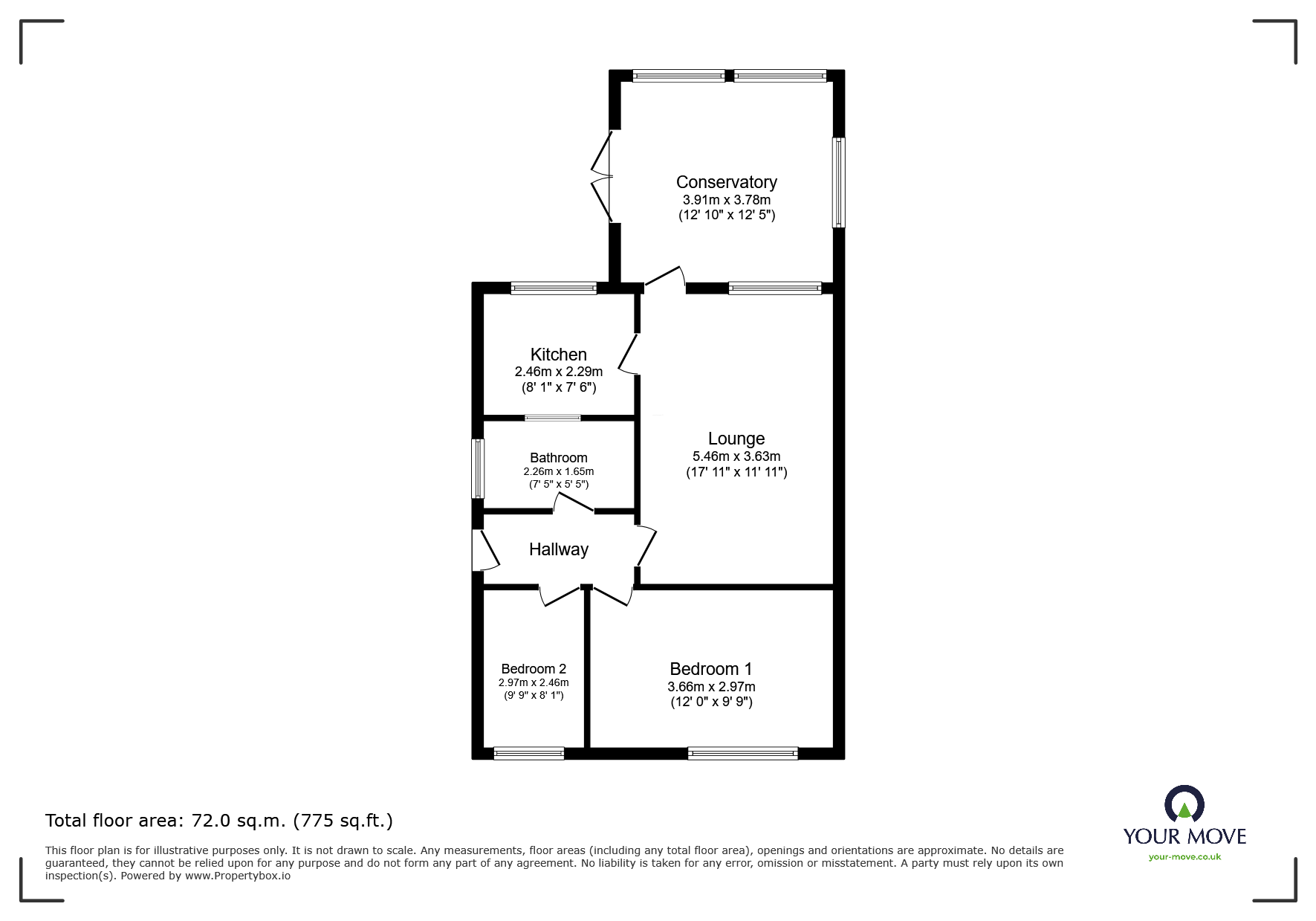 3, Briar Close, Swadlincote floorplan