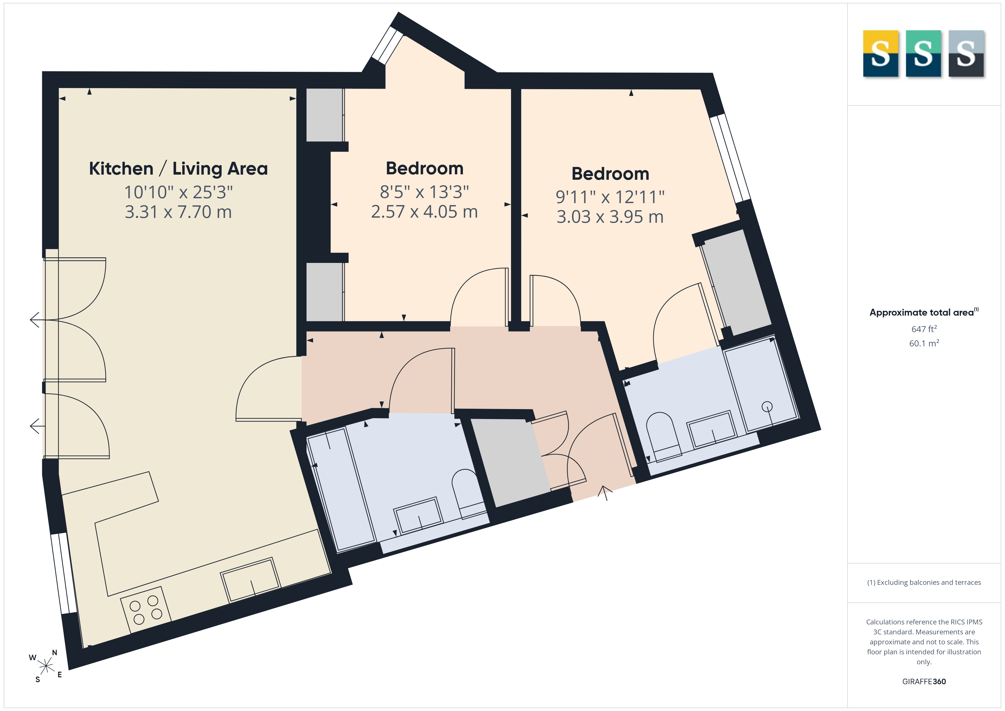 23 The Courtyard,, Southwell Park Road, Camberley floorplan