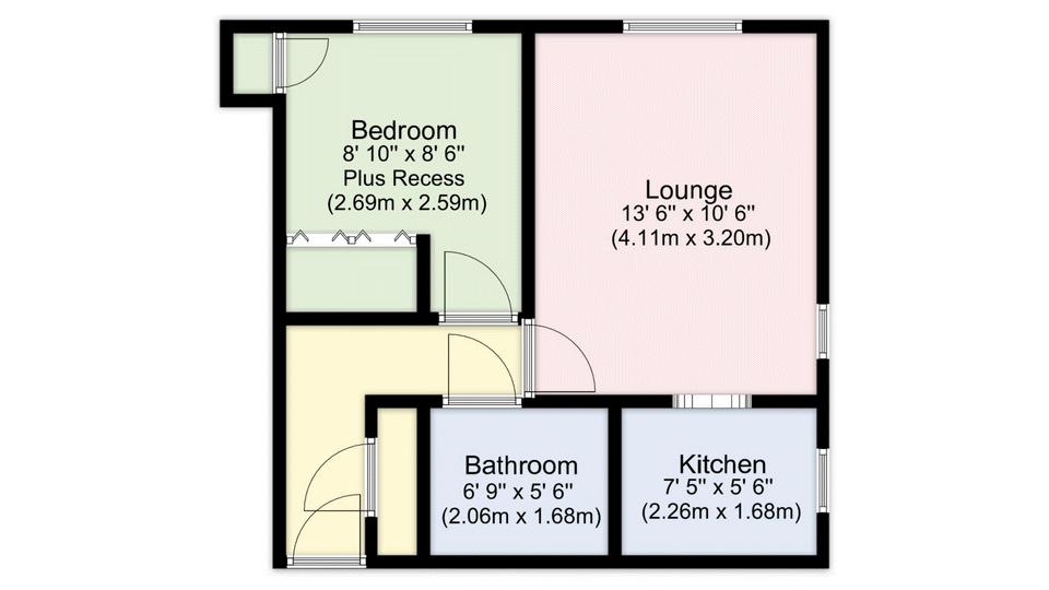 Flat 7, Cherry Tree Court, Havelock Road, Warsash floorplan