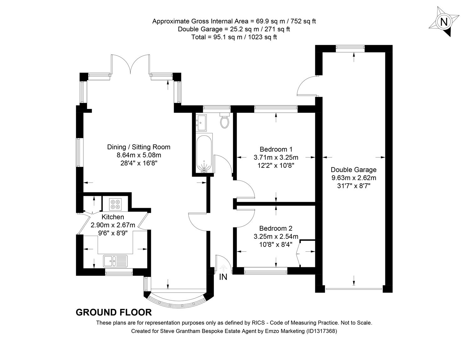 3, Beech Way, Horndean floorplan