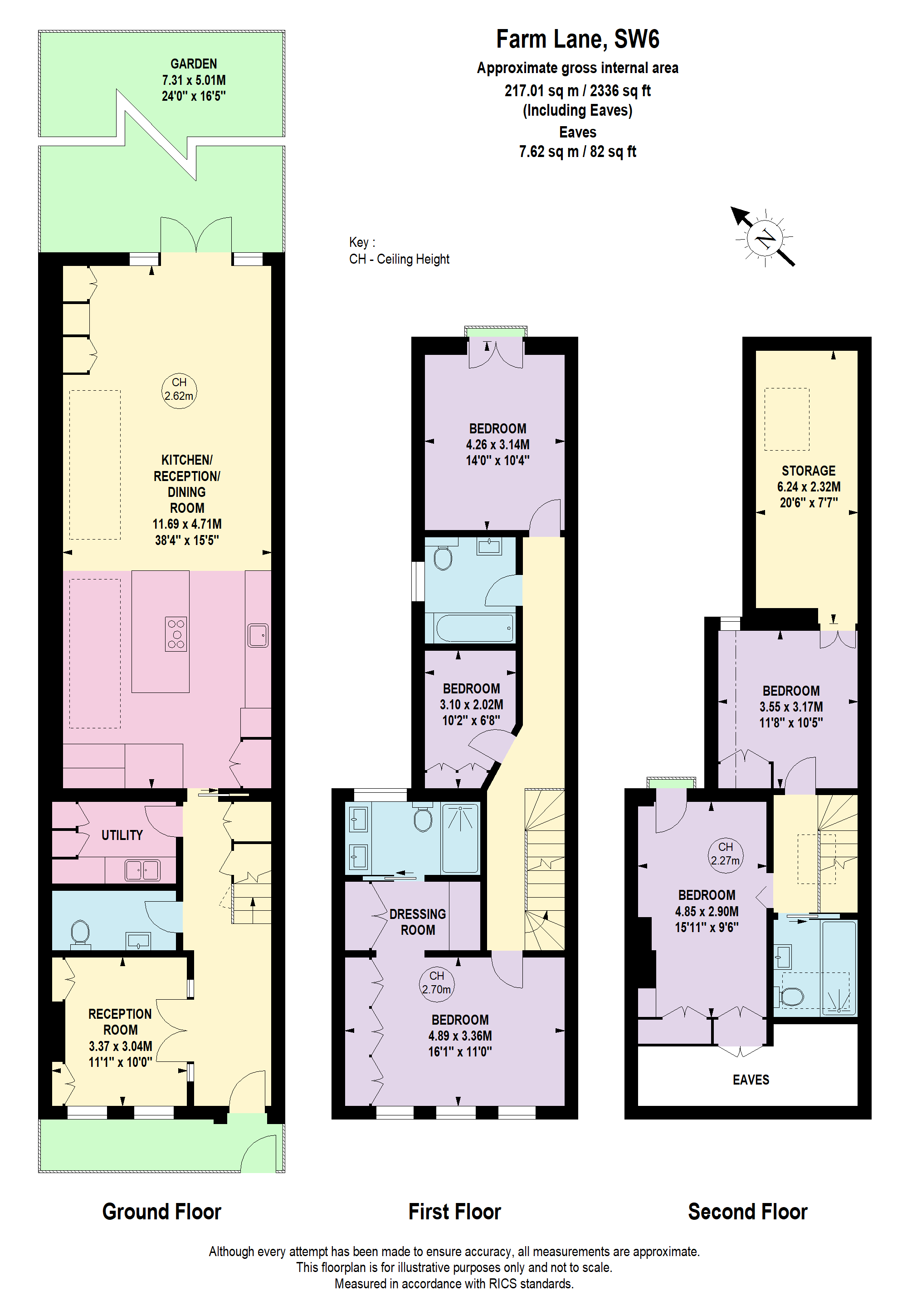 106, Farm Lane, London floorplan