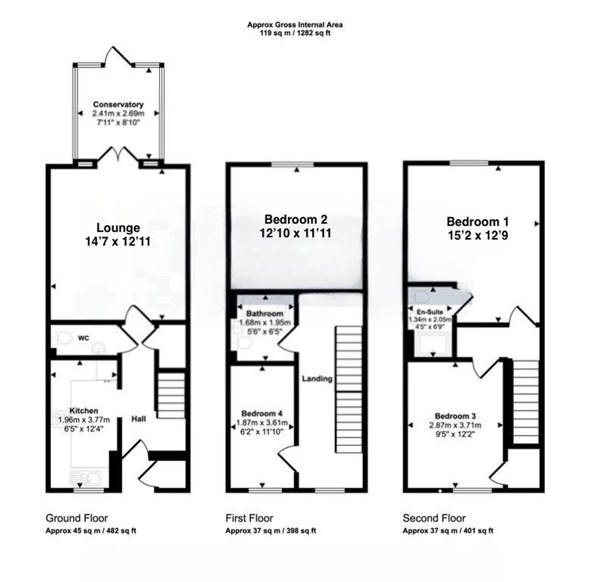 41 Marigold Walk, Nuneaton floorplan