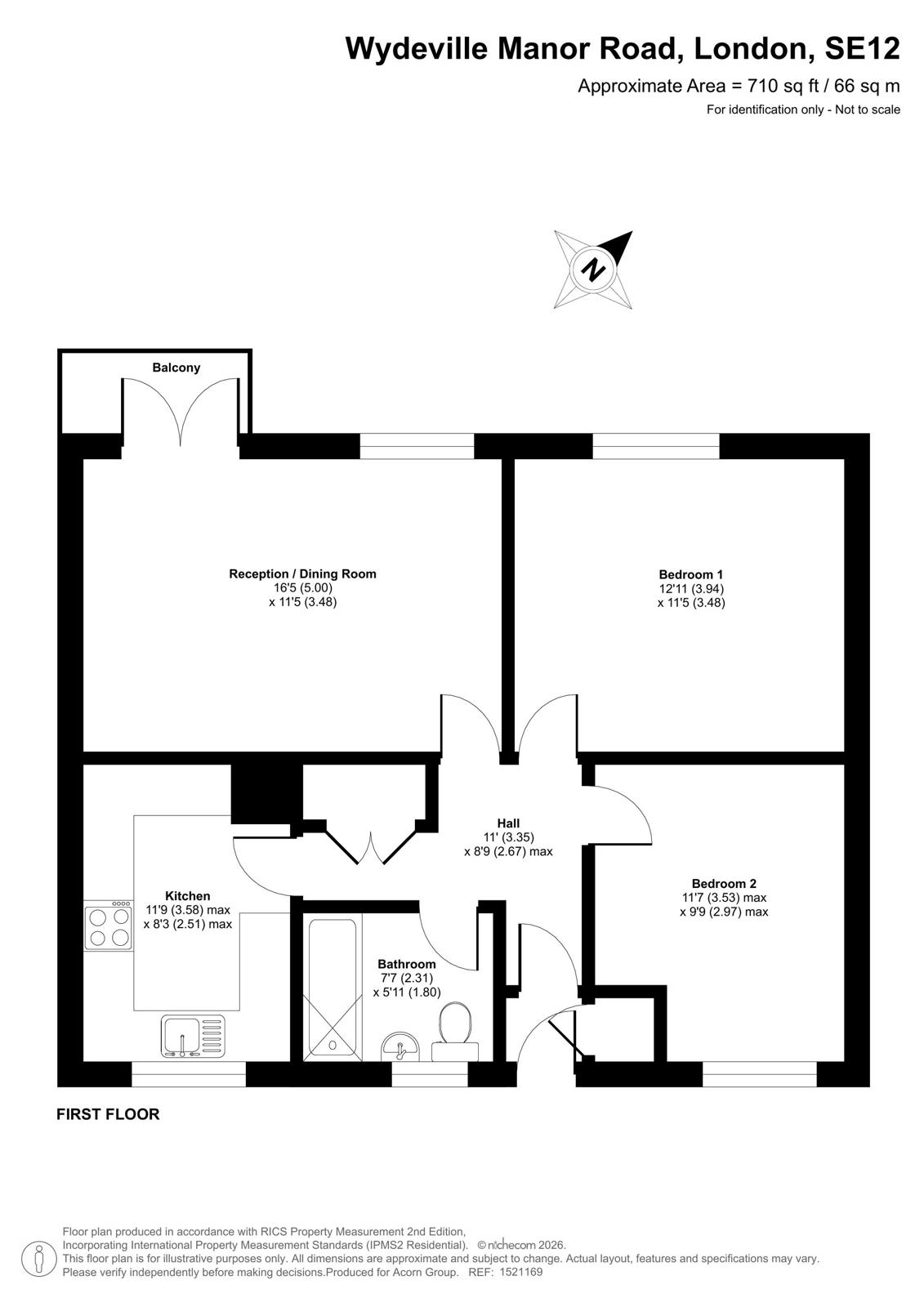 13, Wydeville Manor Road, London floorplan