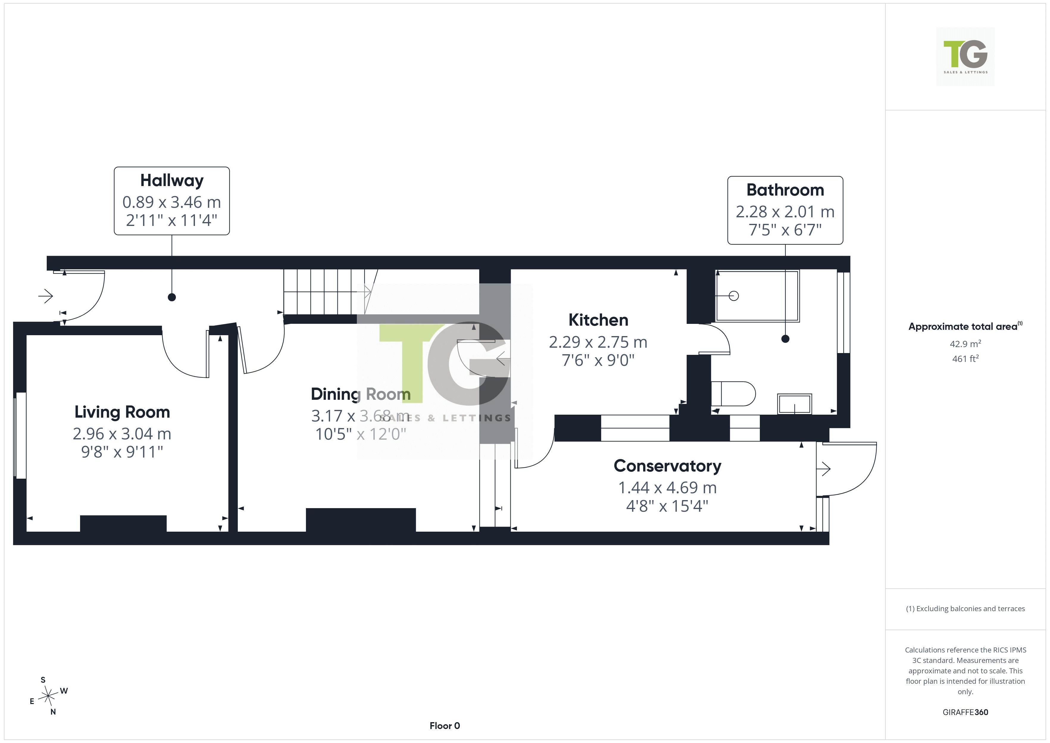 17, Guinea Street, Gloucester floorplan