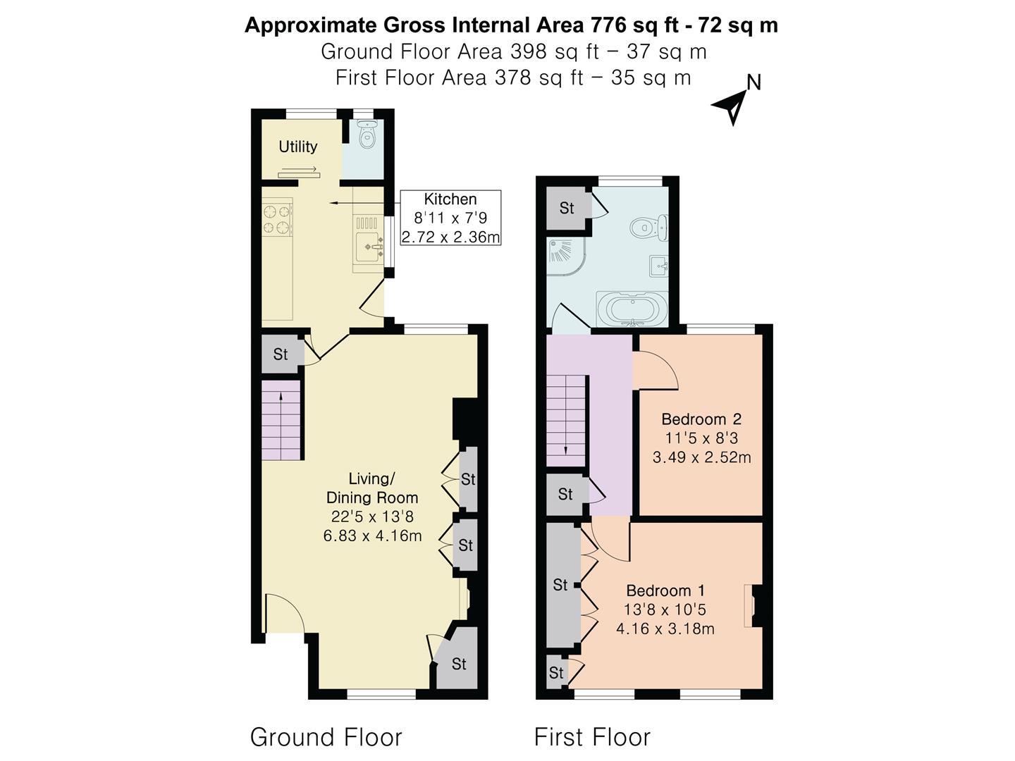 Bernard Street, St. Albans floorplan