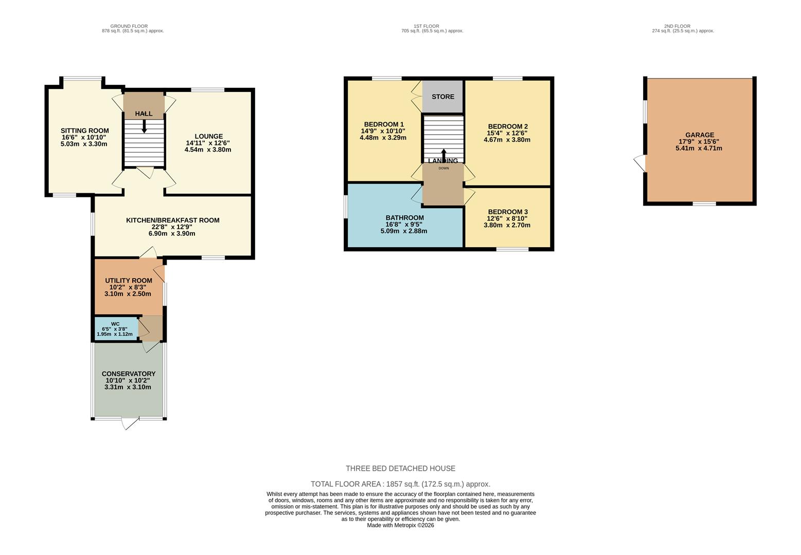 117, Station Road, Preston floorplan