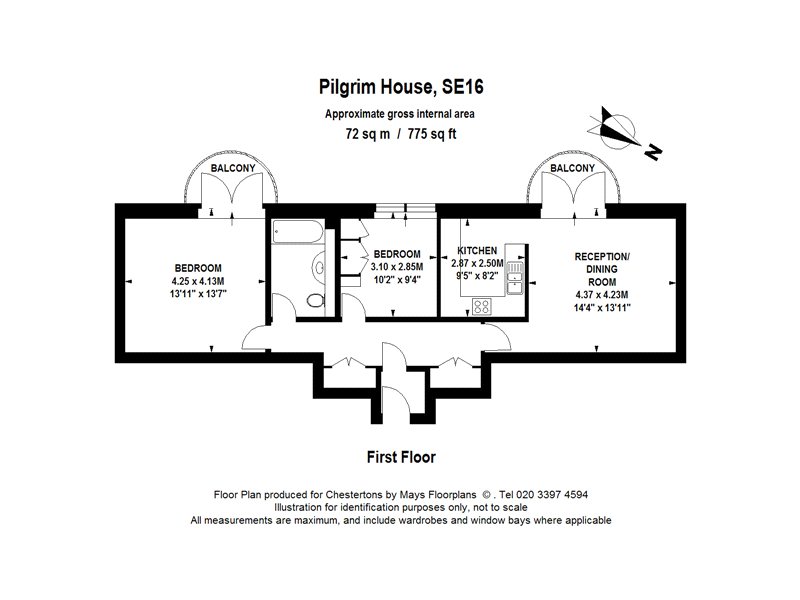 2 Bedrooms Flat to rent in Pilgrim House, 16 Mayflower Street, London SE16
