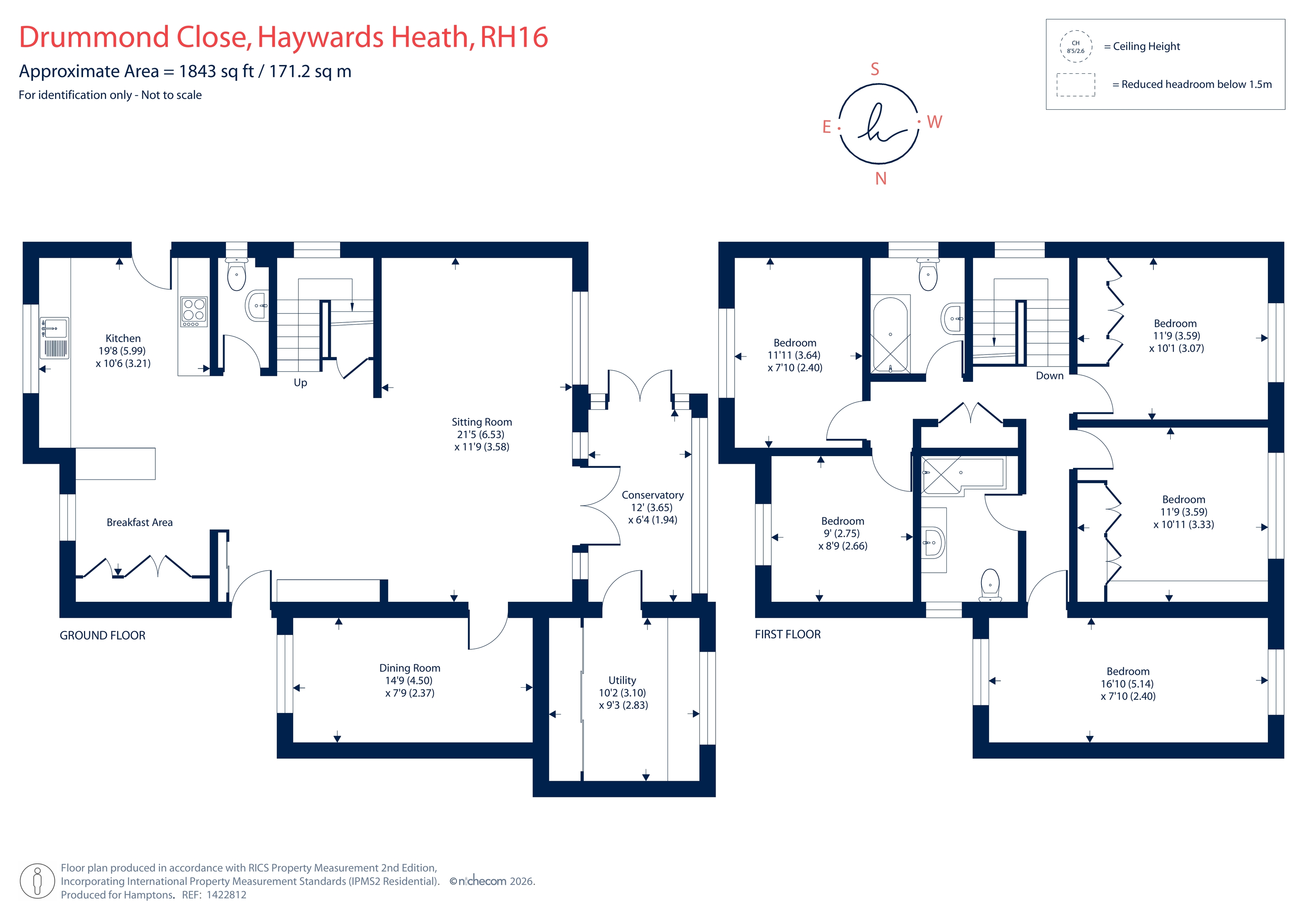 23, Drummond Close, Haywards Heath floorplan