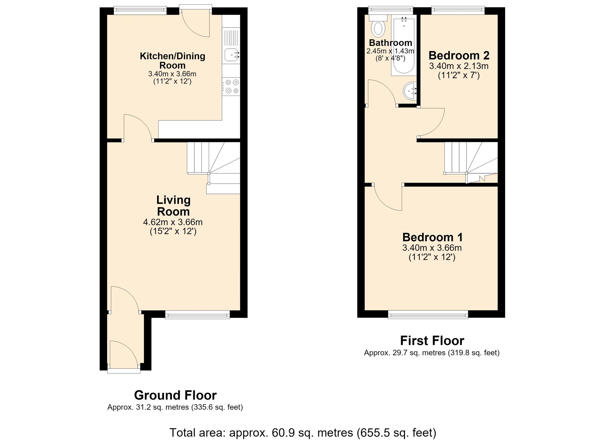 15 St. Andrews Close, Accrington floorplan