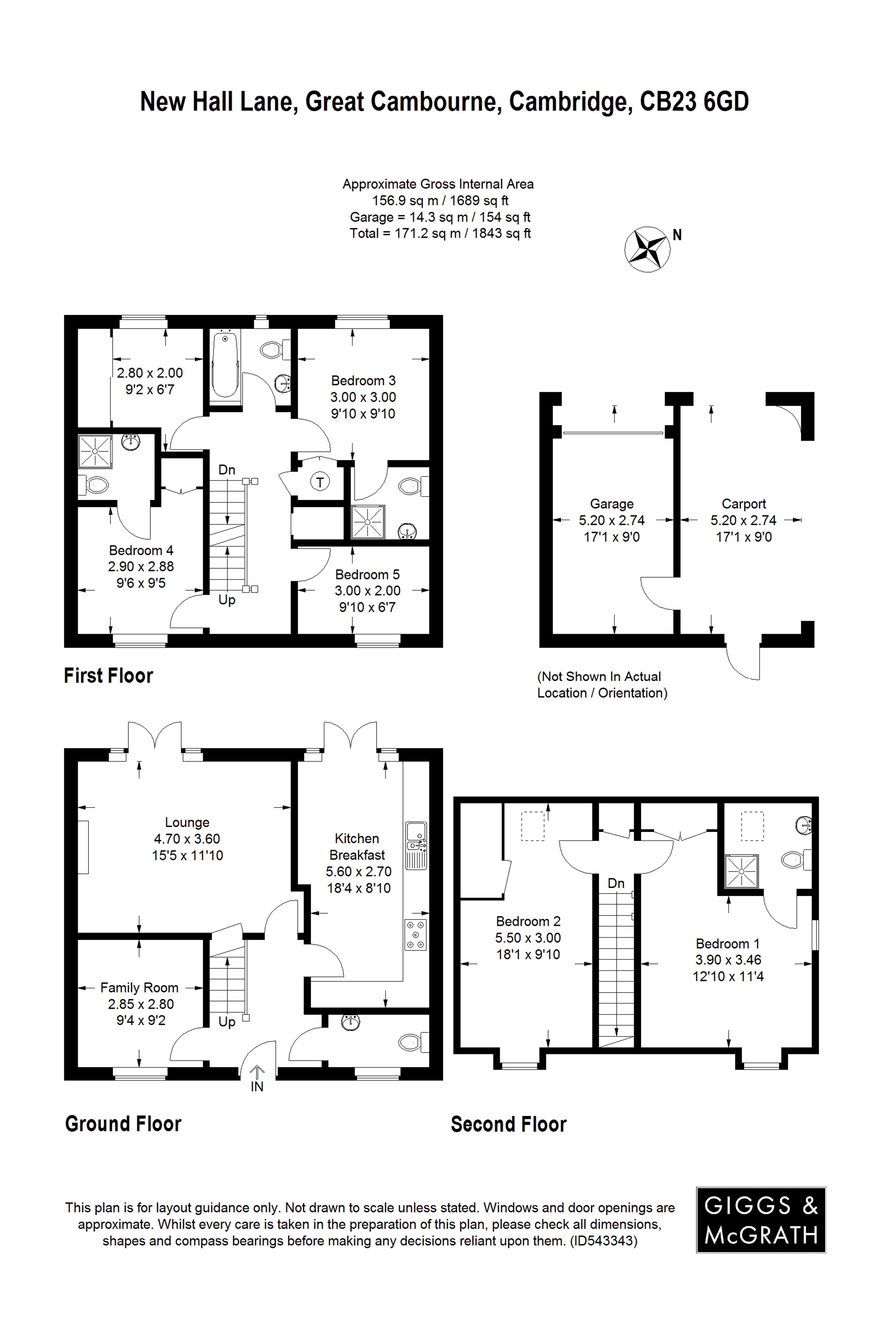 6 Bedrooms Detached house for sale in New Hall Lane, Great Cambourne, Cambridge, Cambridgeshire CB23