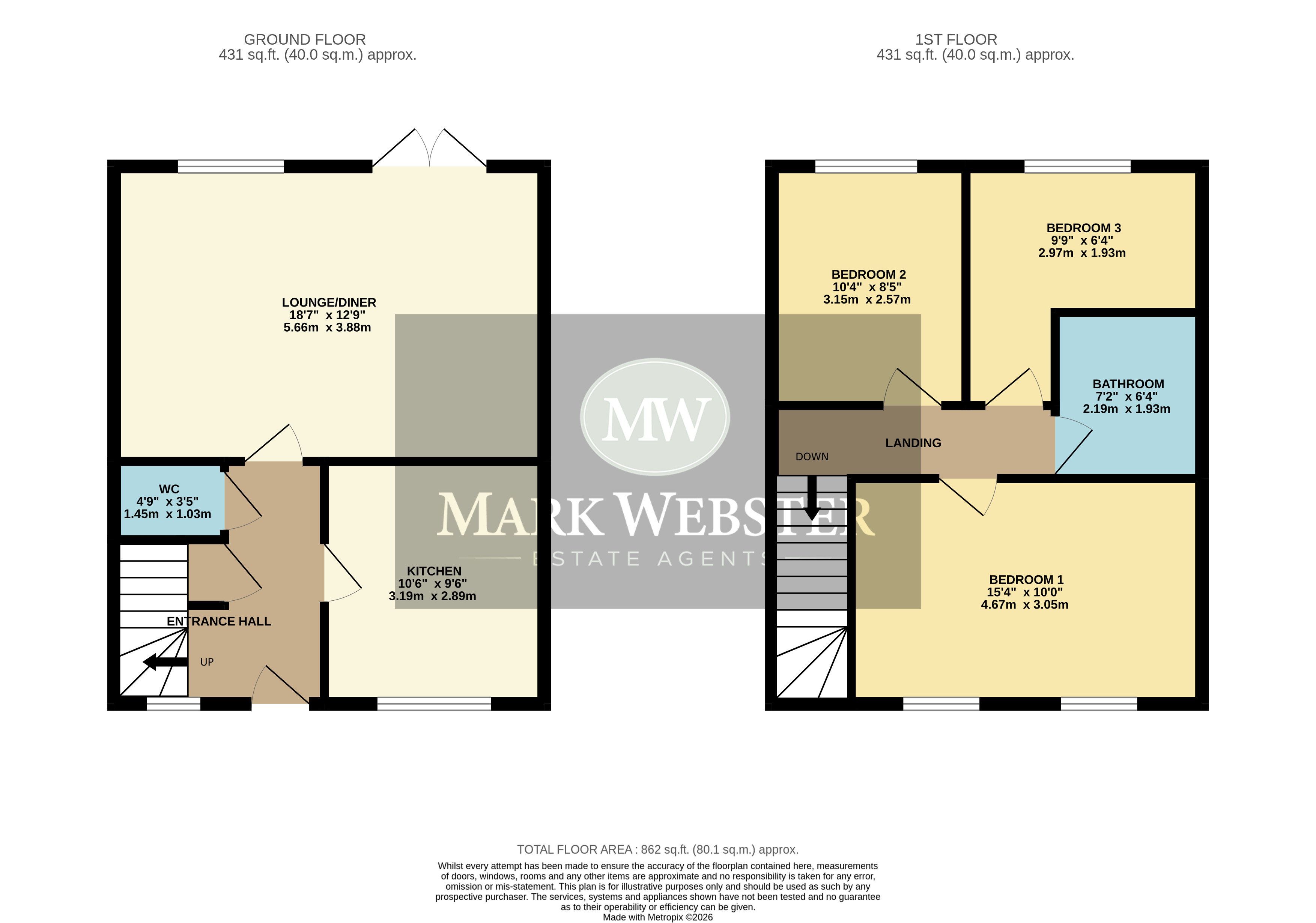 58, Hastings Road, Atherstone floorplan