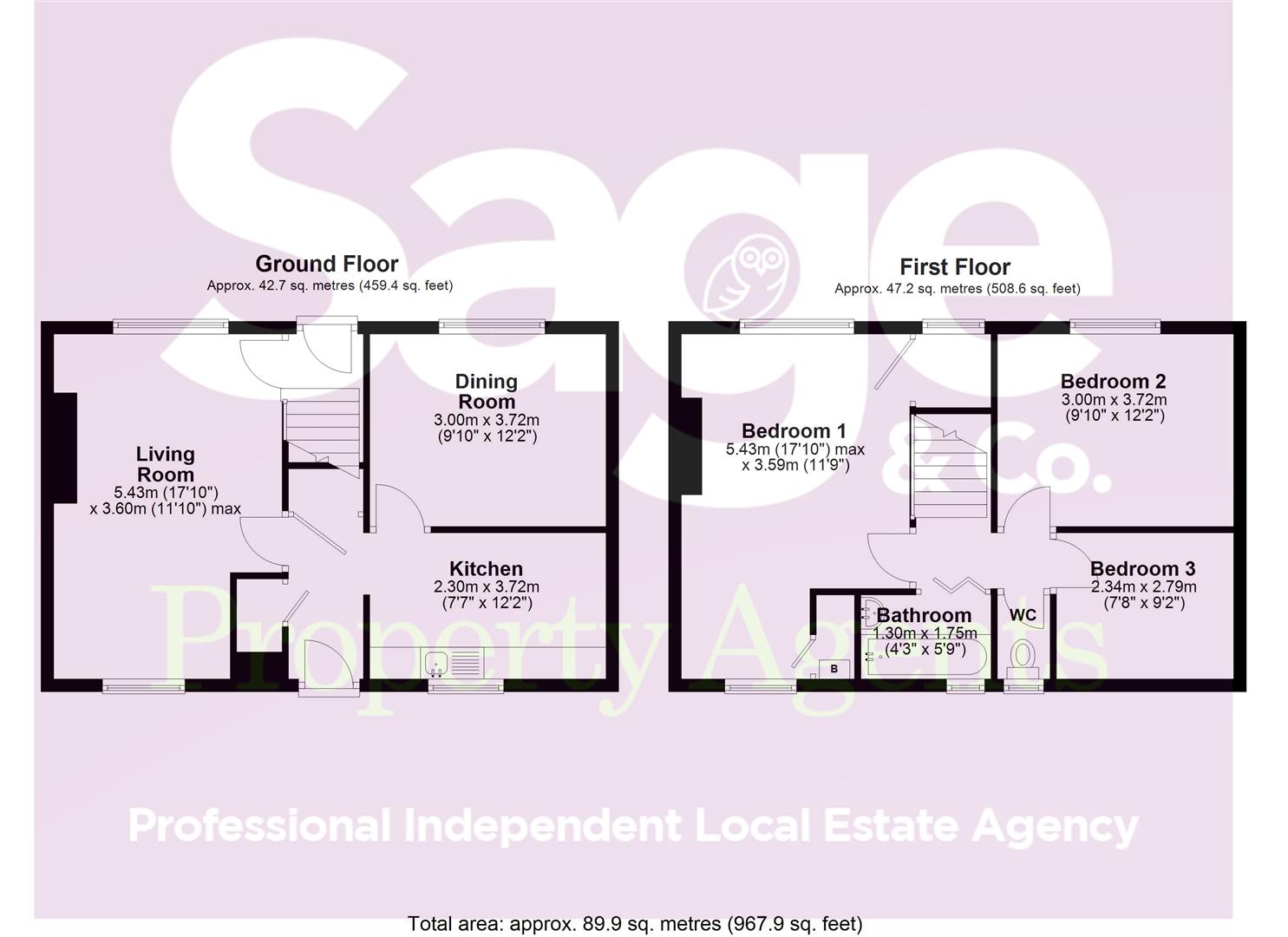 21, Ael-Y-Bryn Terrace, Newbridge floorplan