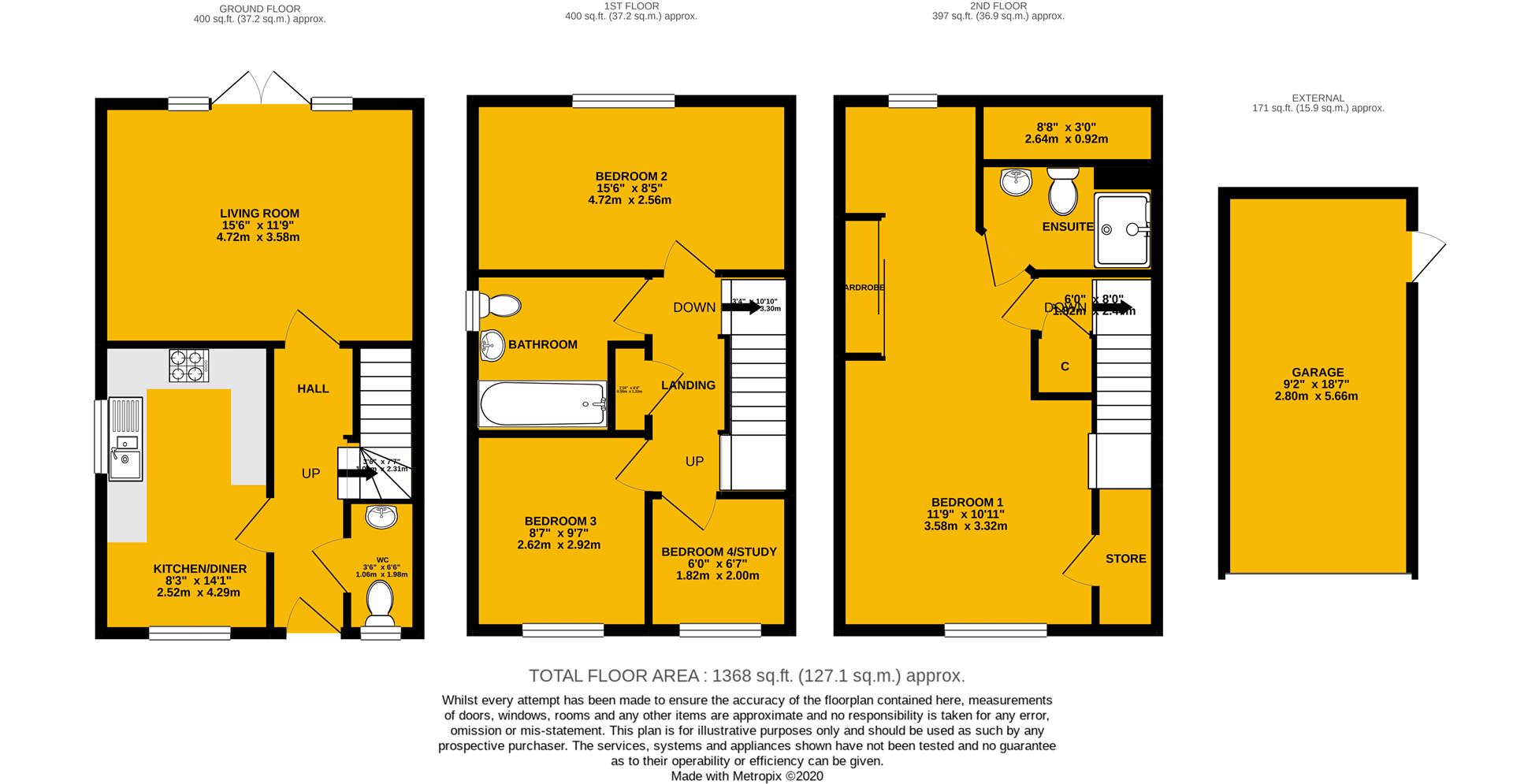 4 bed end terrace house for sale in Four Ashes Road, Bentley Heath
