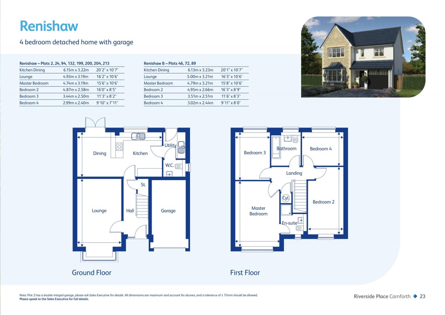 Plot 72, Riverside Place, Carnforth floorplan