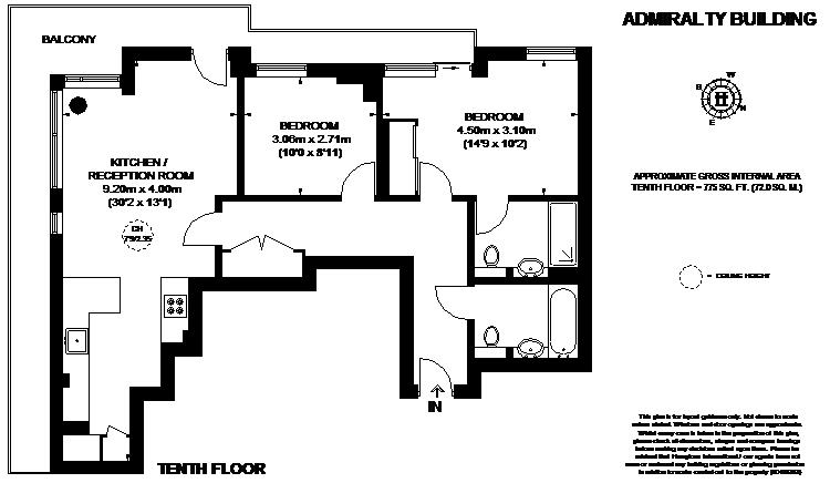 2 Bedrooms Flat to rent in Henry Macaulay Avenue, Kingston Upon Thames KT2