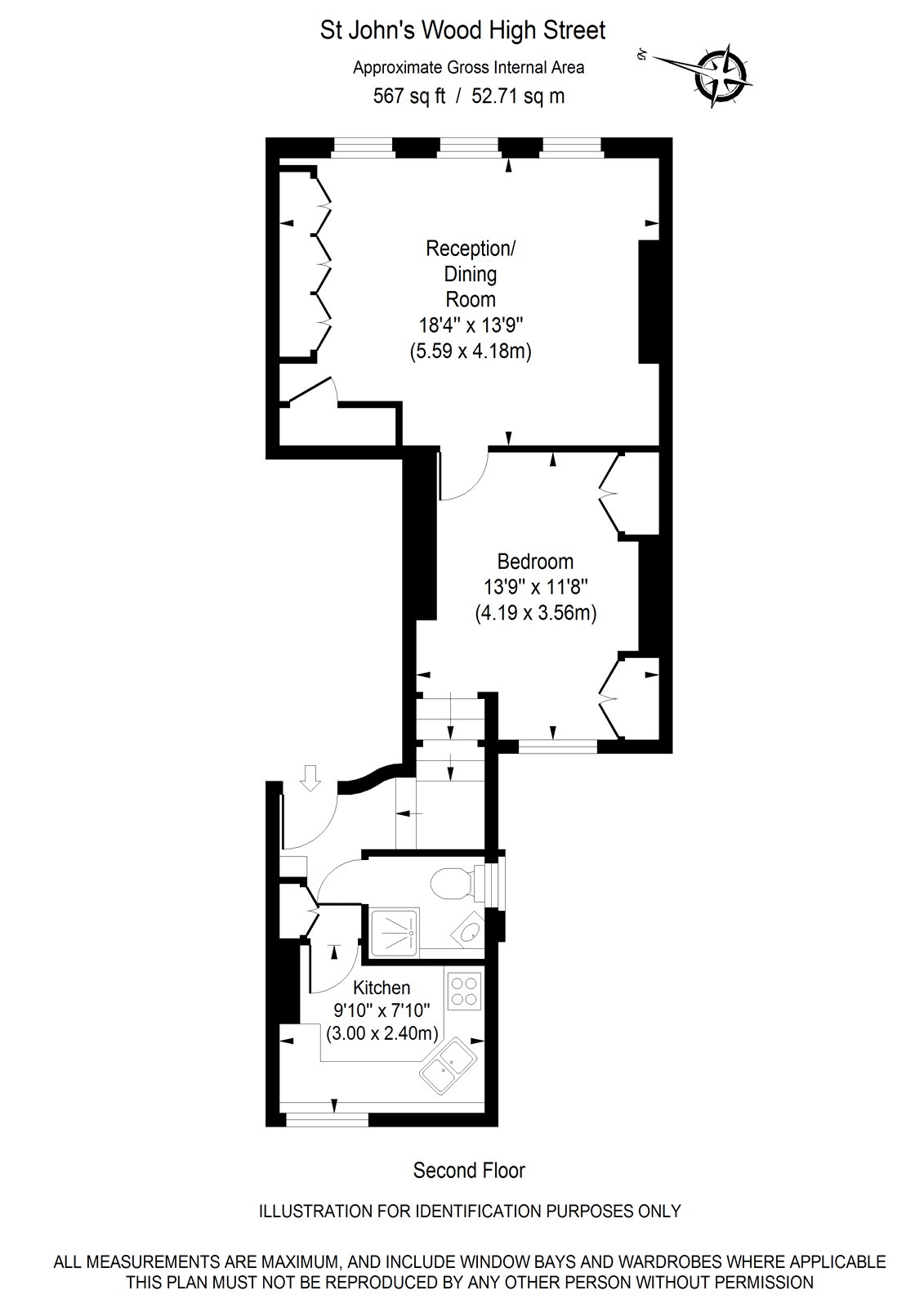 1 Bedrooms Flat to rent in St. Johns Wood High Street, London NW8