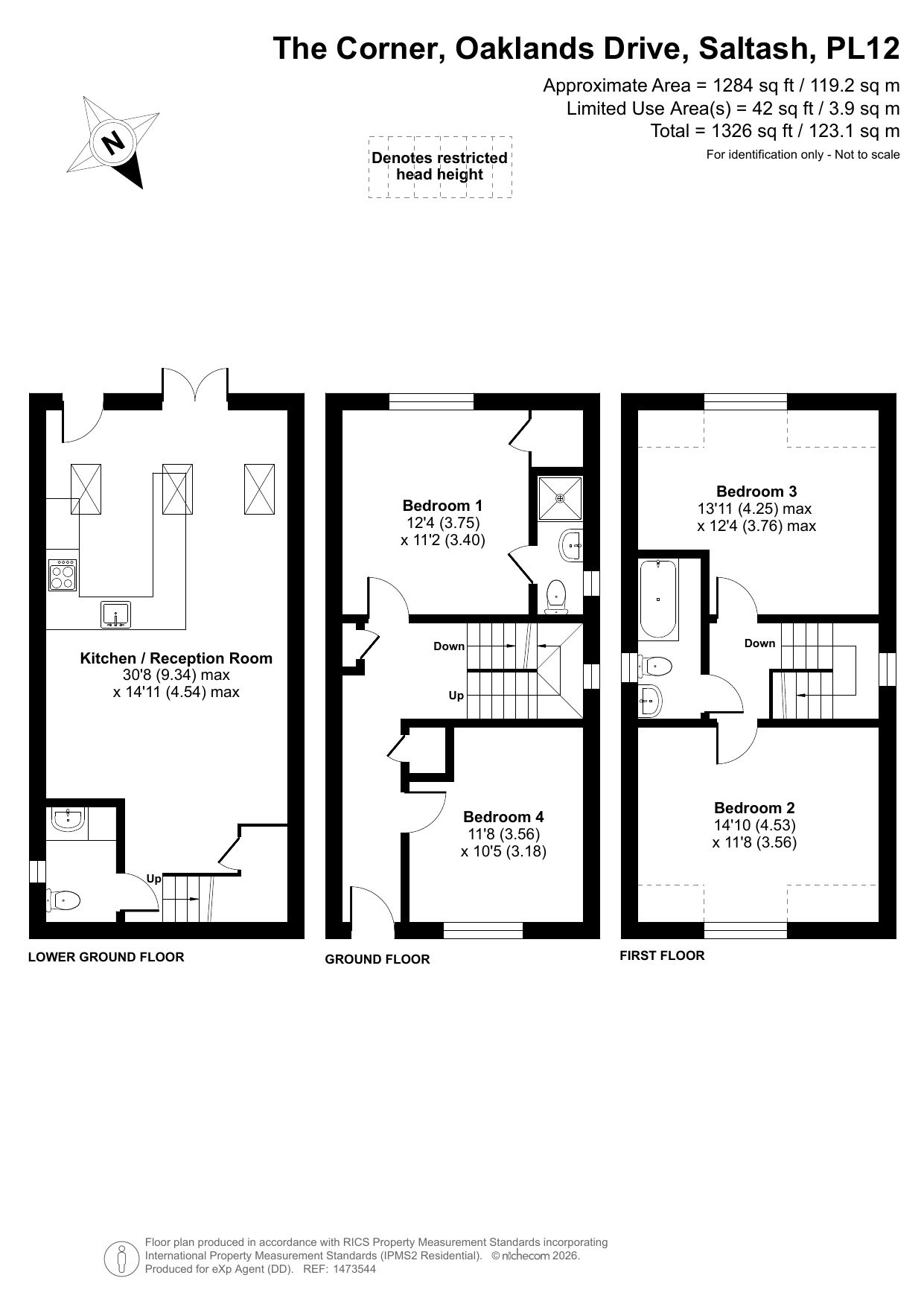 1, The Corner, Saltash floorplan