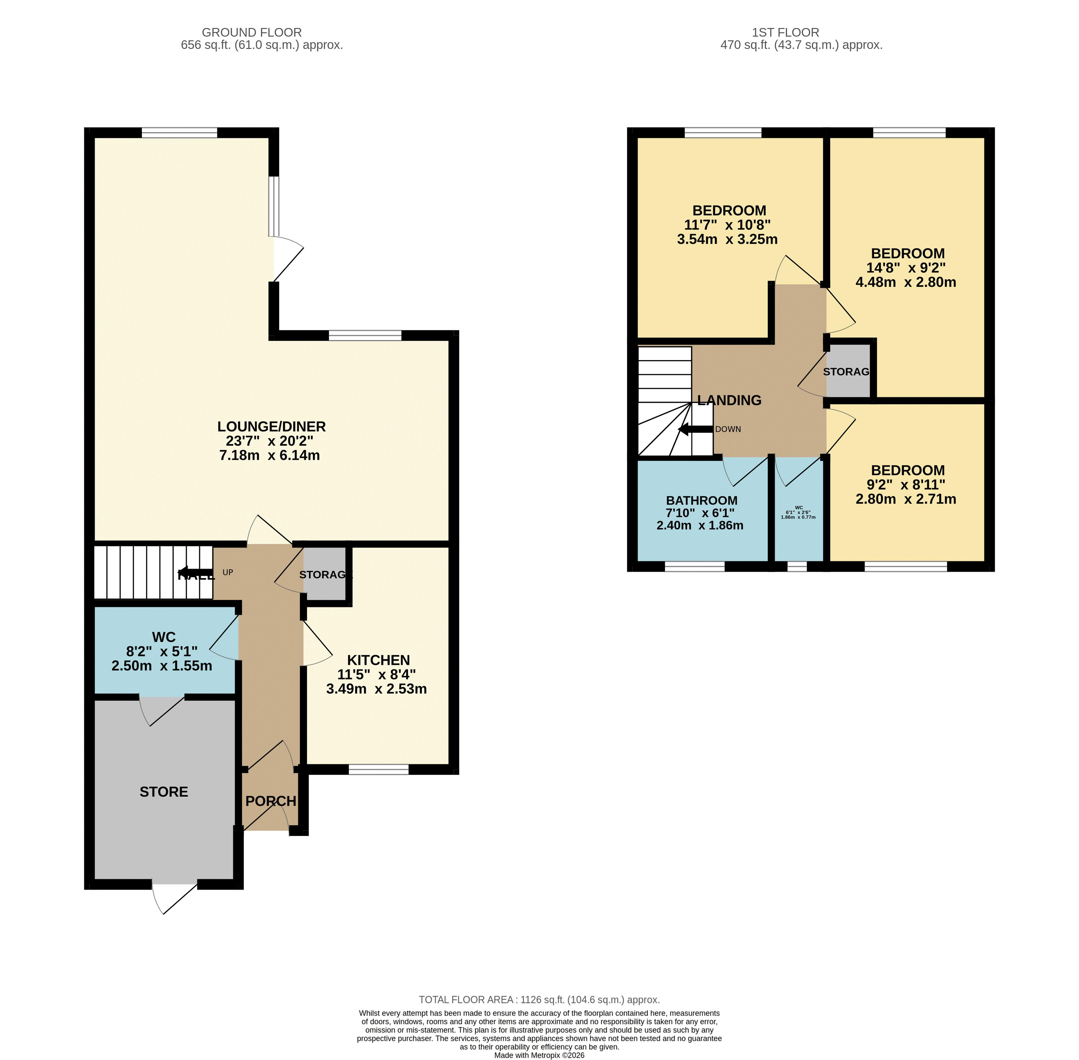4, Ranworth Avenue, Hoddesdon floorplan
