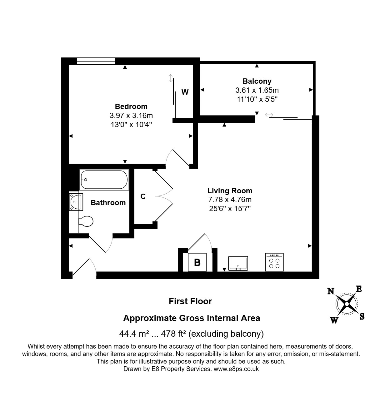 55, Mill Stream House, Oxford floorplan