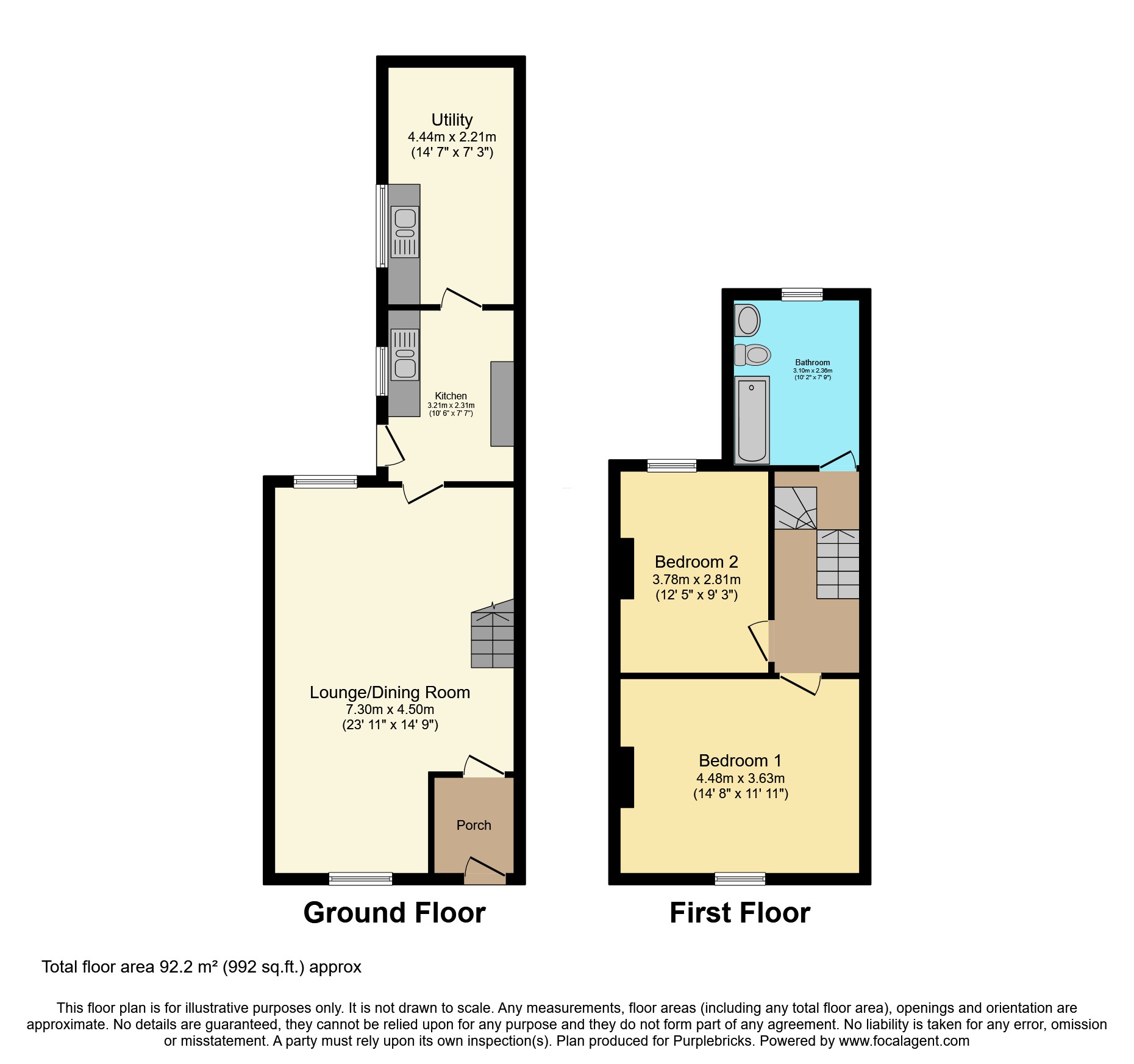 85, Warren Street, Fleetwood floorplan