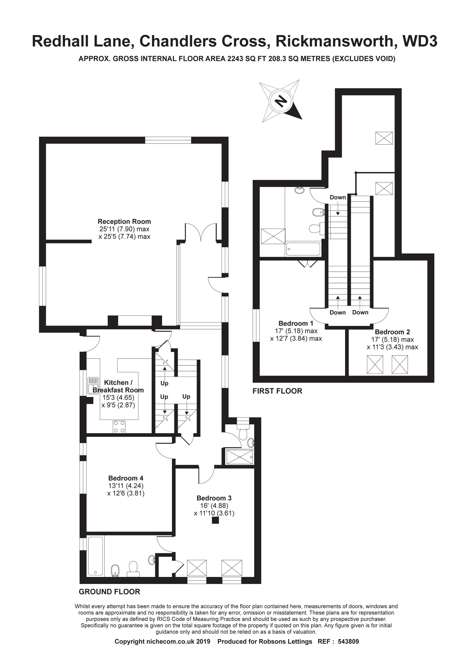 Redhall Lane, Rickmansworth floorplan
