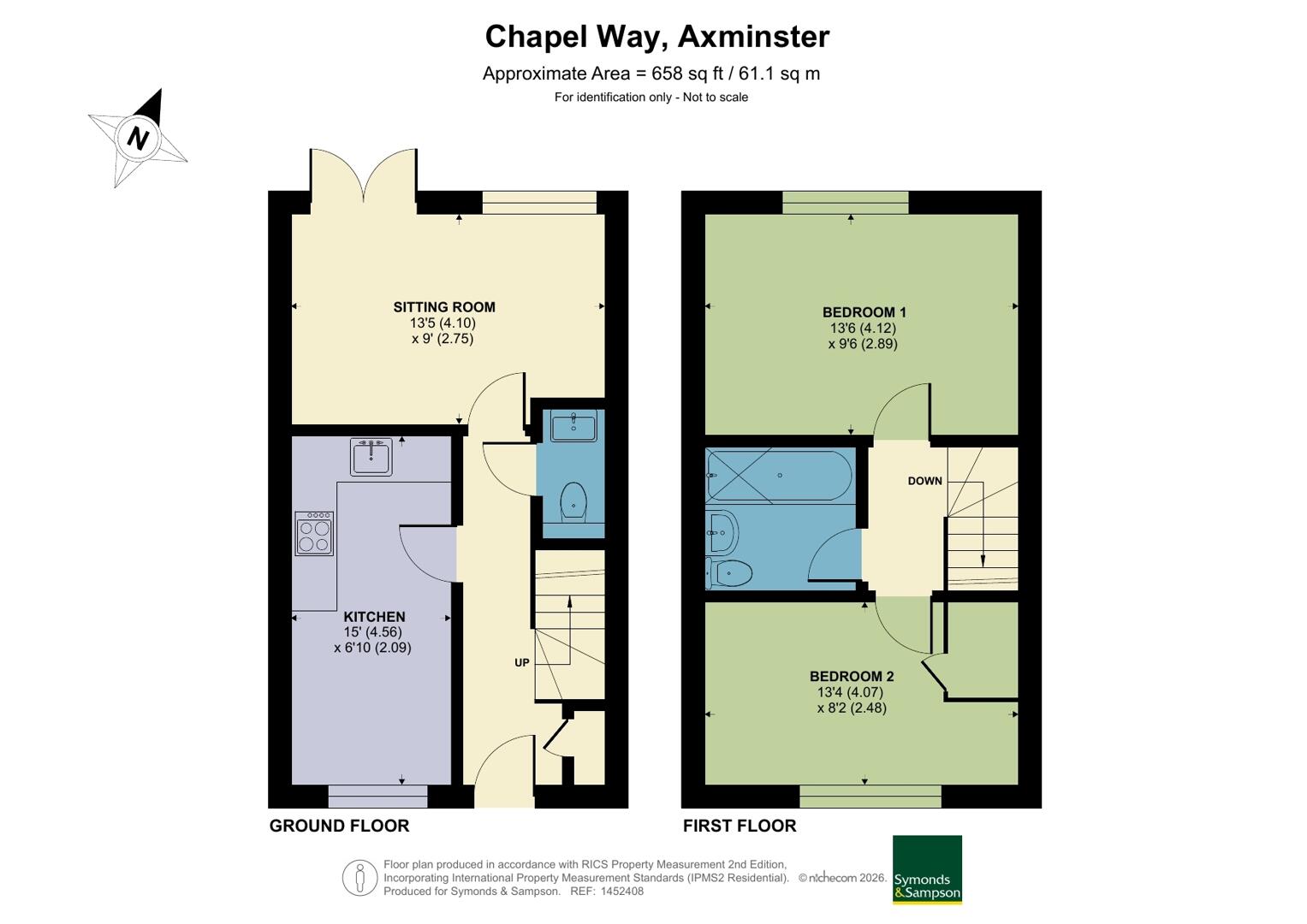 28, Chapel Way, Axminster floorplan
