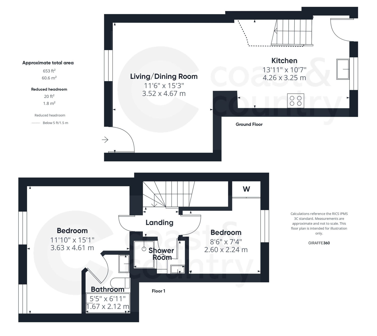 3 Orchard Cottages, Newton Abbot floorplan