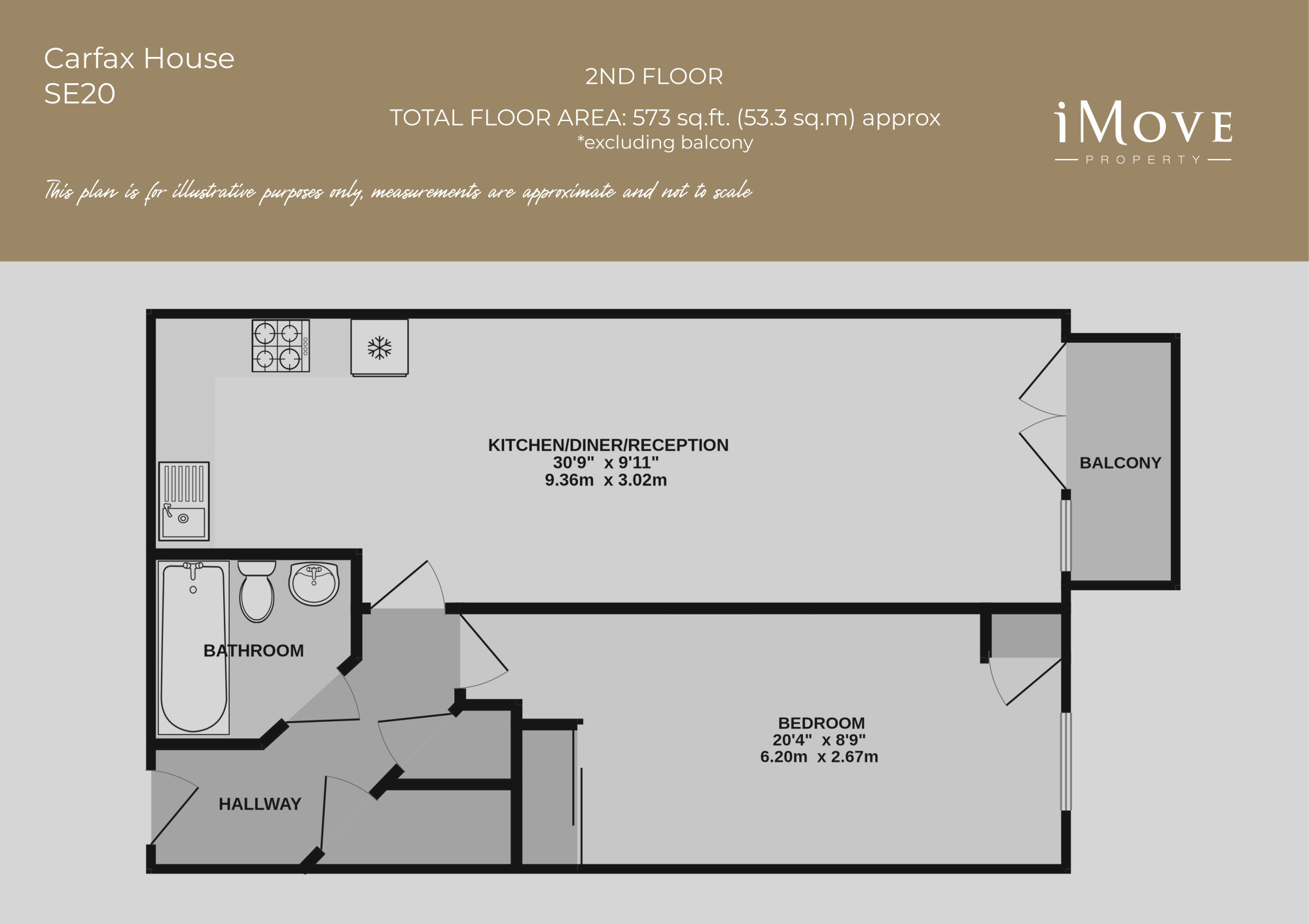 Flat 28, Carfax House, London floorplan