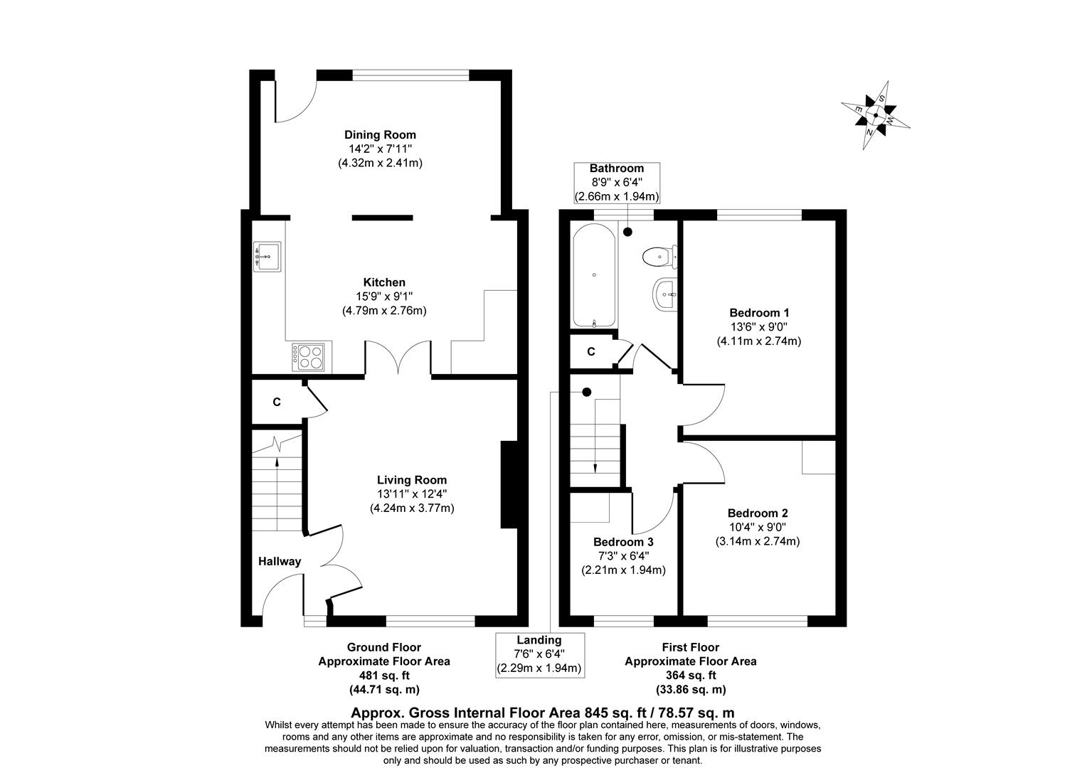 17, Chestnut Close, Bristol floorplan