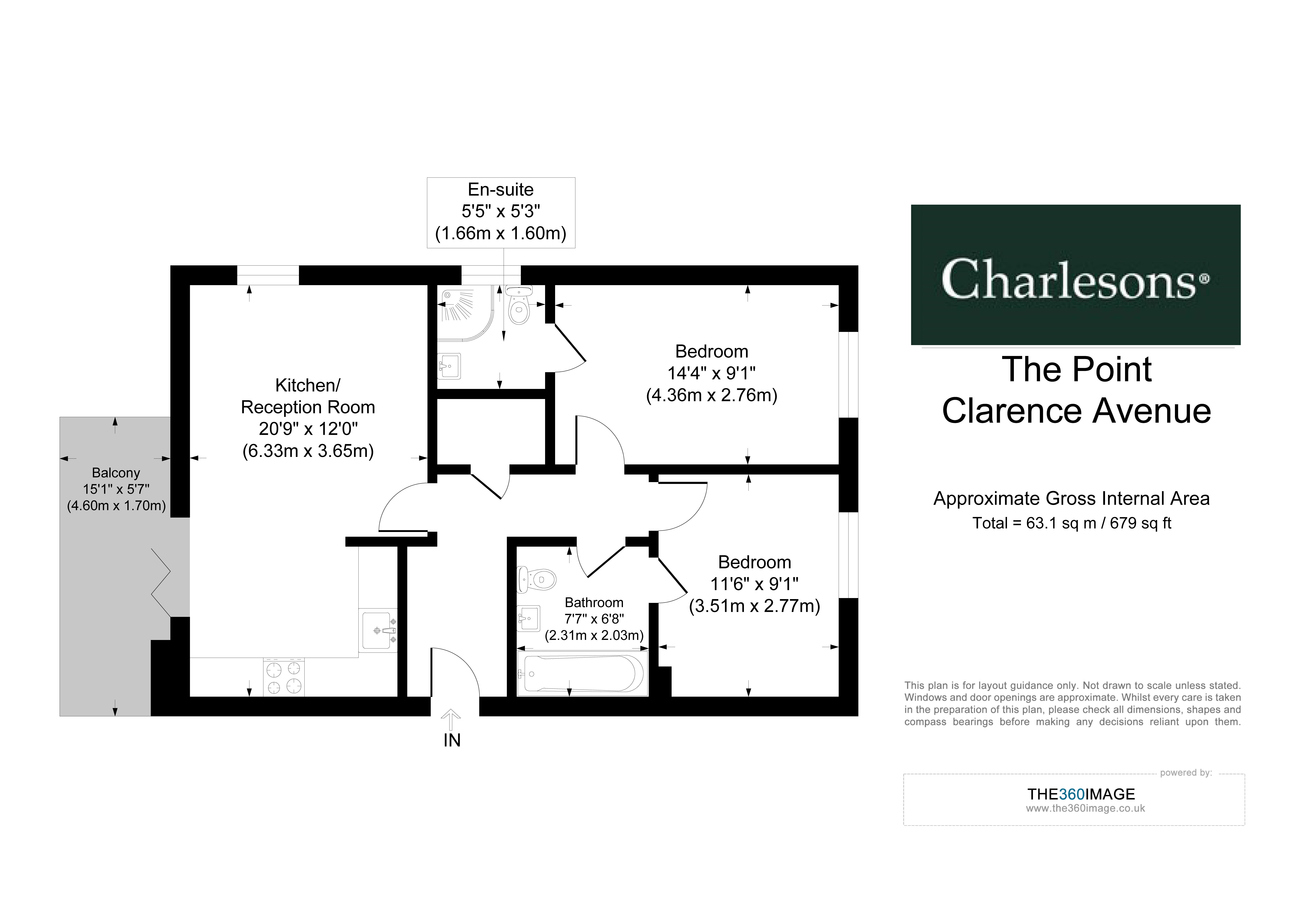 11, 45, Clarence Avenue, Ilford floorplan