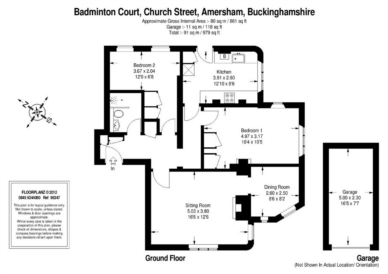 2 Bedrooms Flat to rent in Church Street, Old Amersham, Buckinghamshire HP7