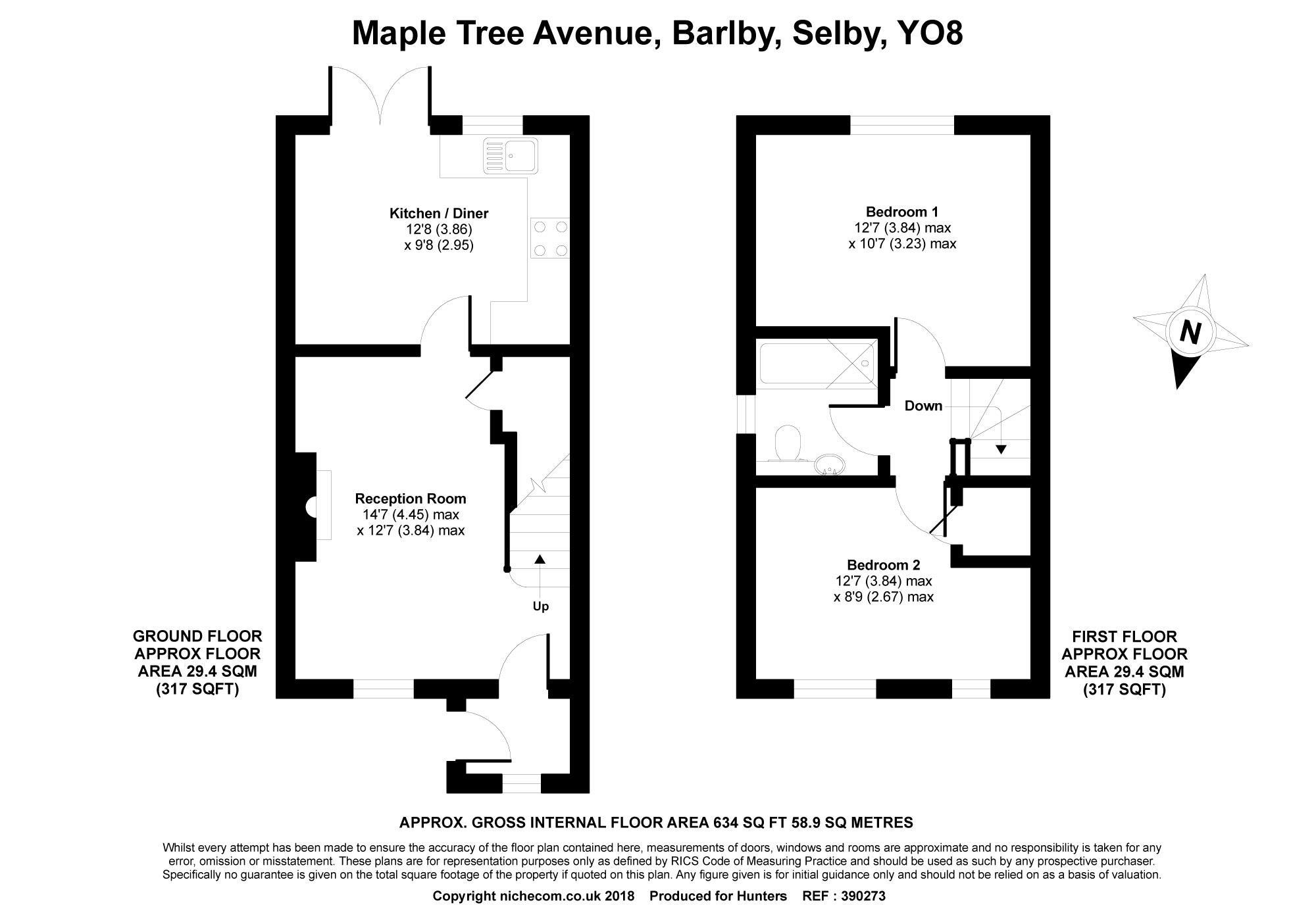 2 Bedrooms Semi-detached house for sale in Maple Tree Avenue, Barlby, Selby YO8