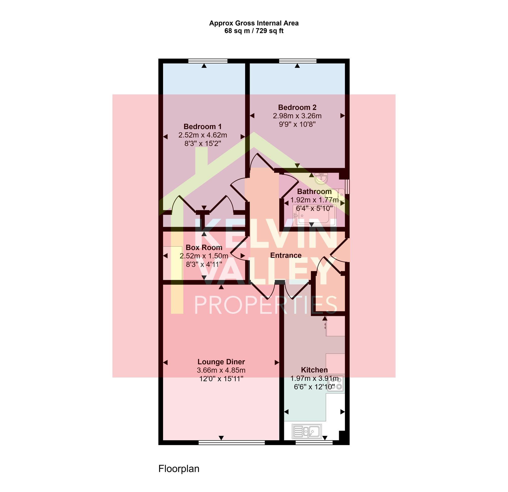 24B Balmalloch Road, Glasgow floorplan